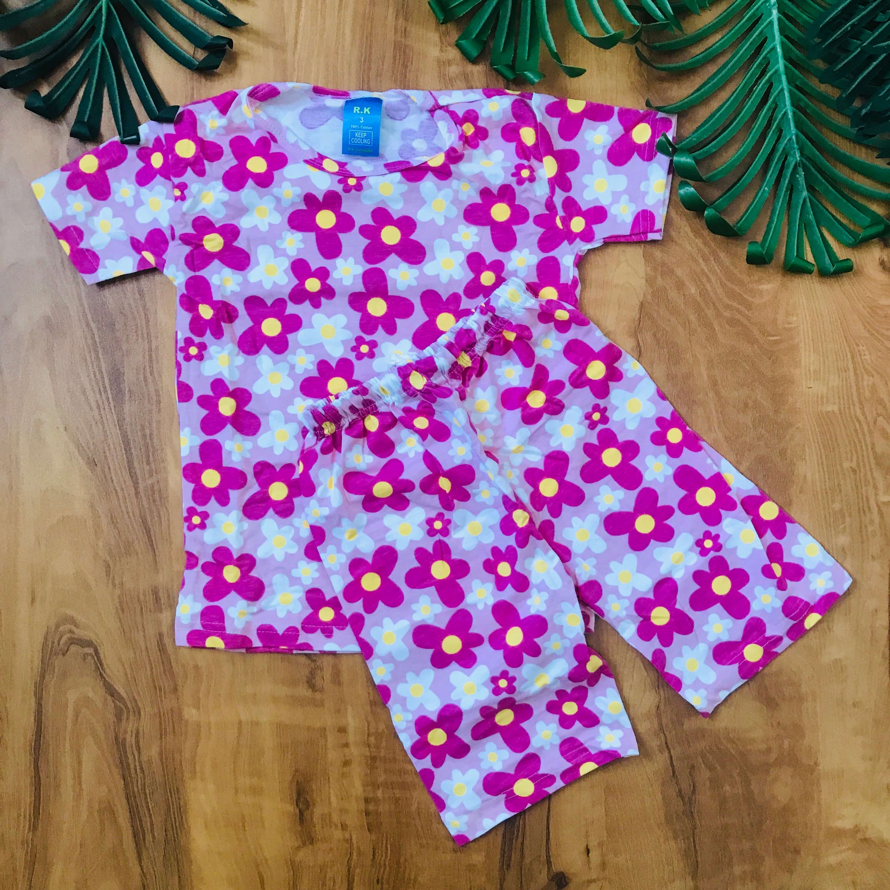 Kids Printed Shorts Set