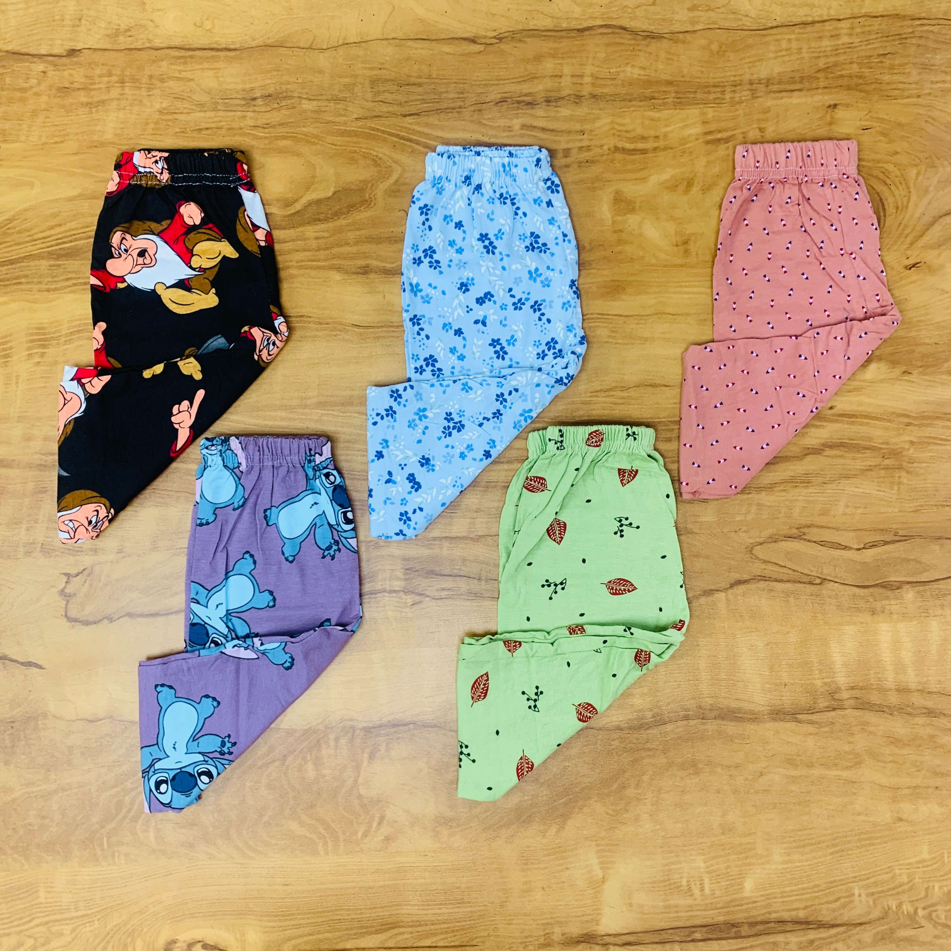 Unisex Kids Pants Pack of 5