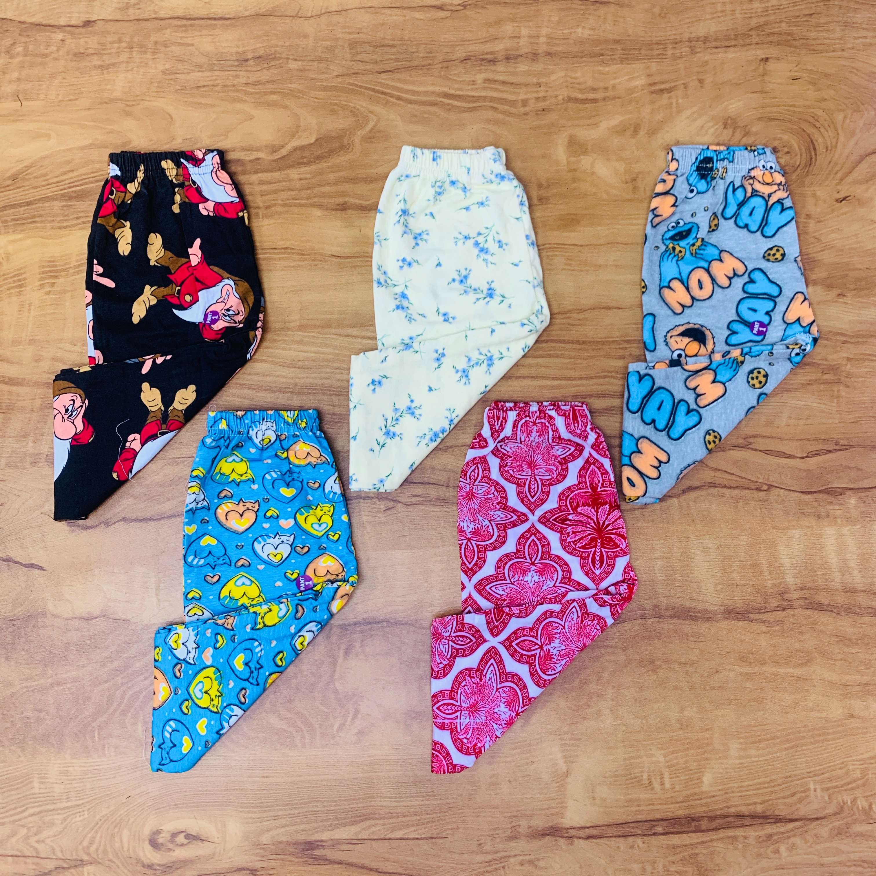Unisex Kids Pants Pack of 5