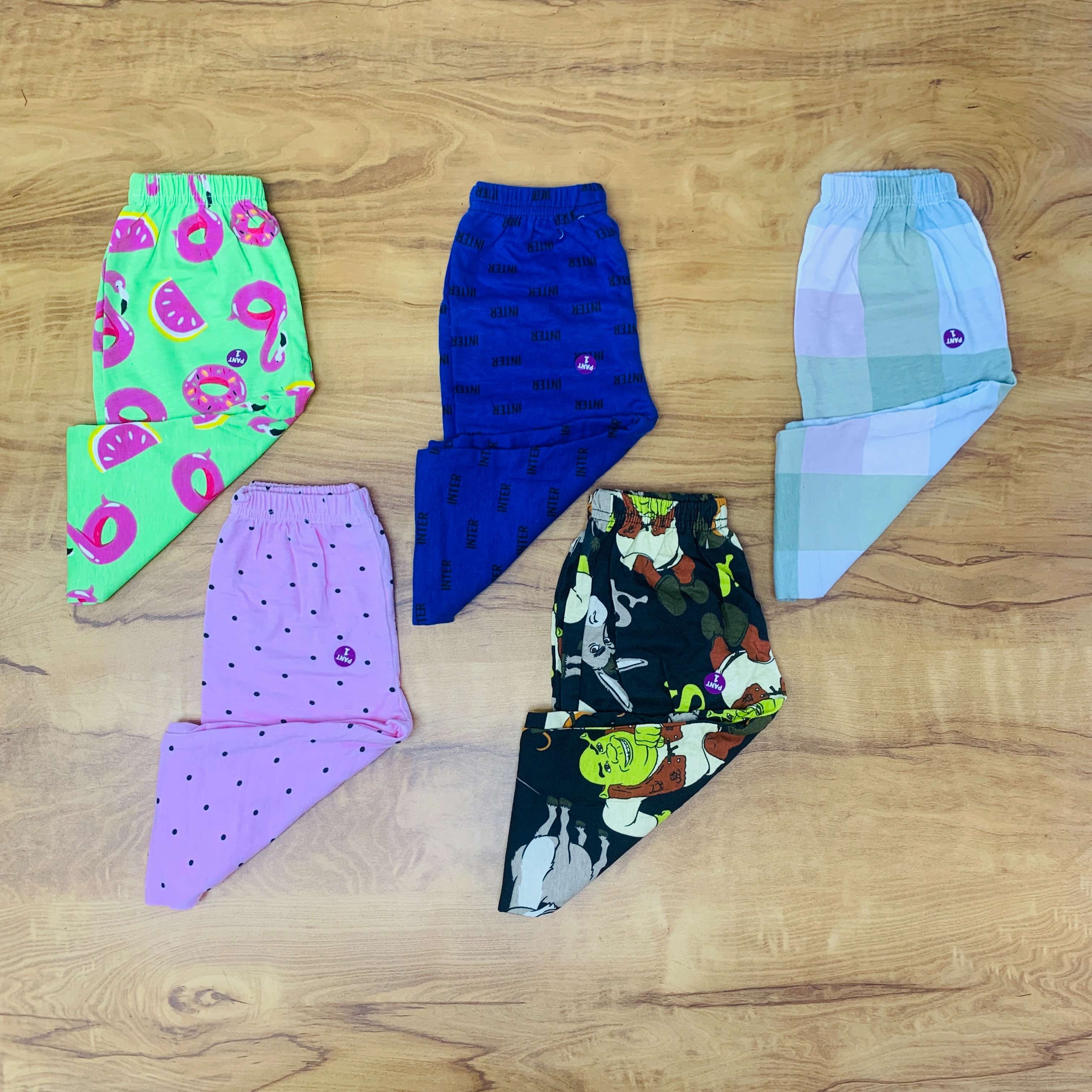 Unisex Kids Pants Pack of 5