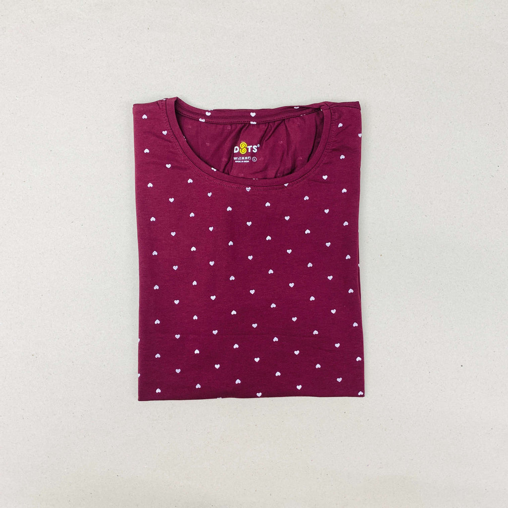Dots Ladies Printed T-Shirt