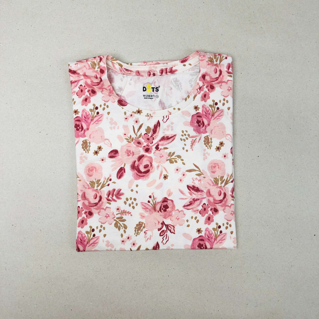 Women’s Solid T-Shirt-Dots