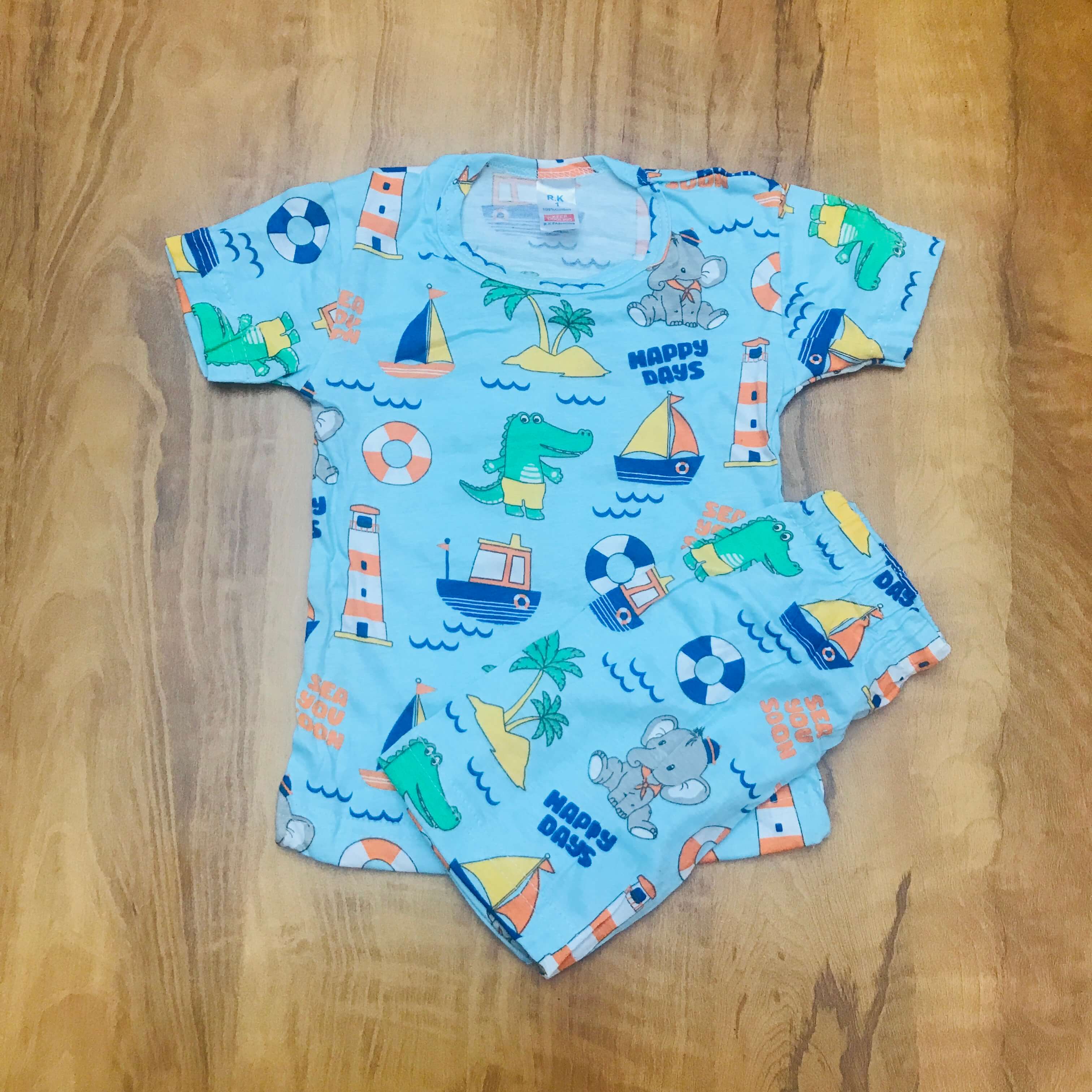 Kids Printed Shorts Set