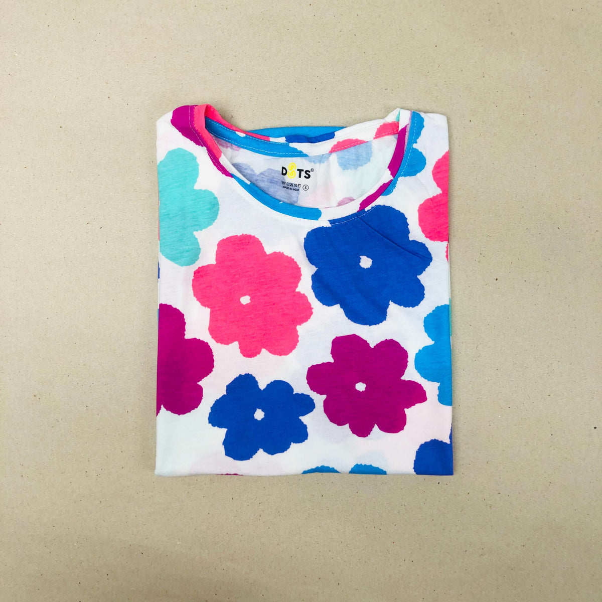 Women’s Solid T-Shirt-Dots