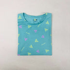 Women’s Solid T-Shirt-Dots