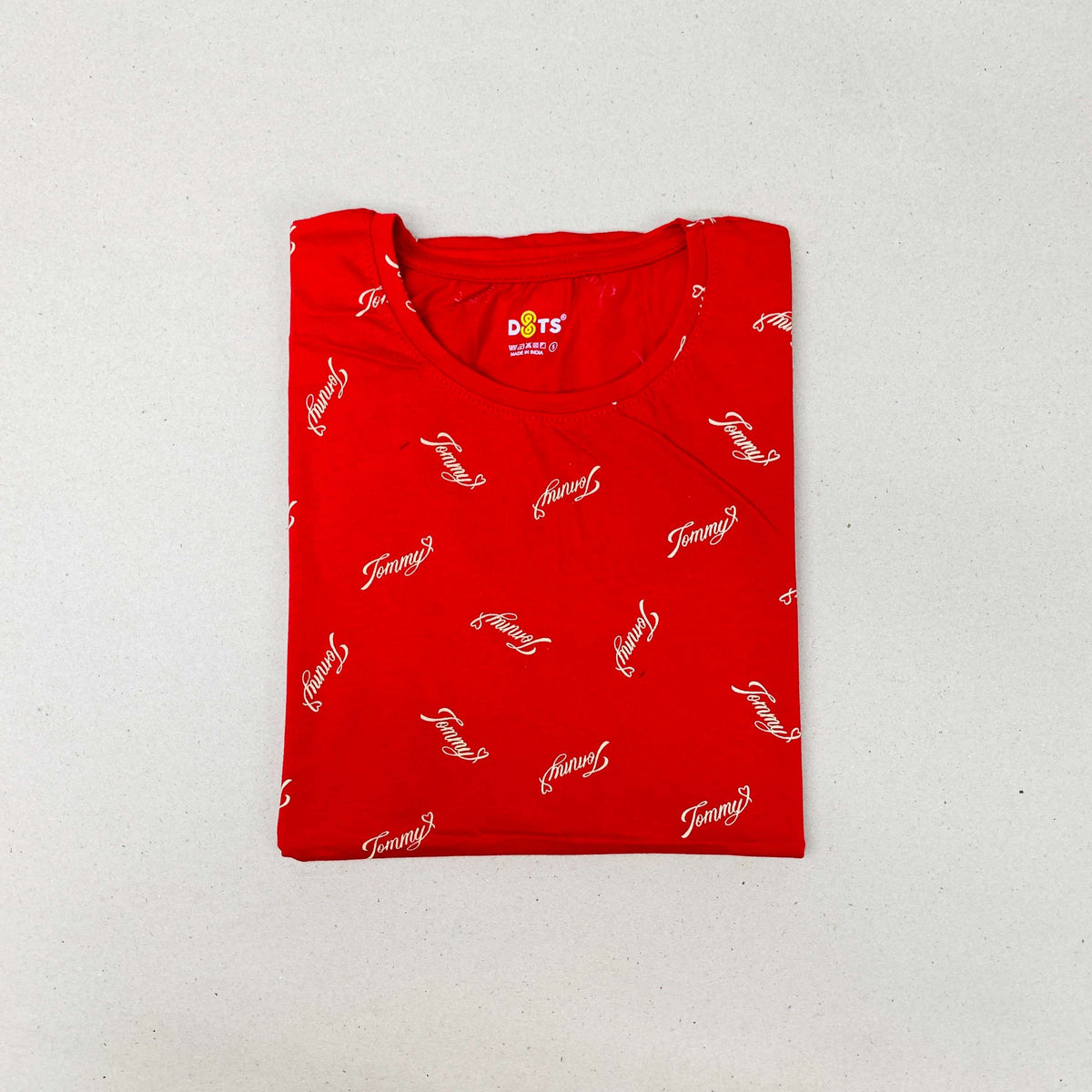 Women’s Solid T-Shirt-Dots