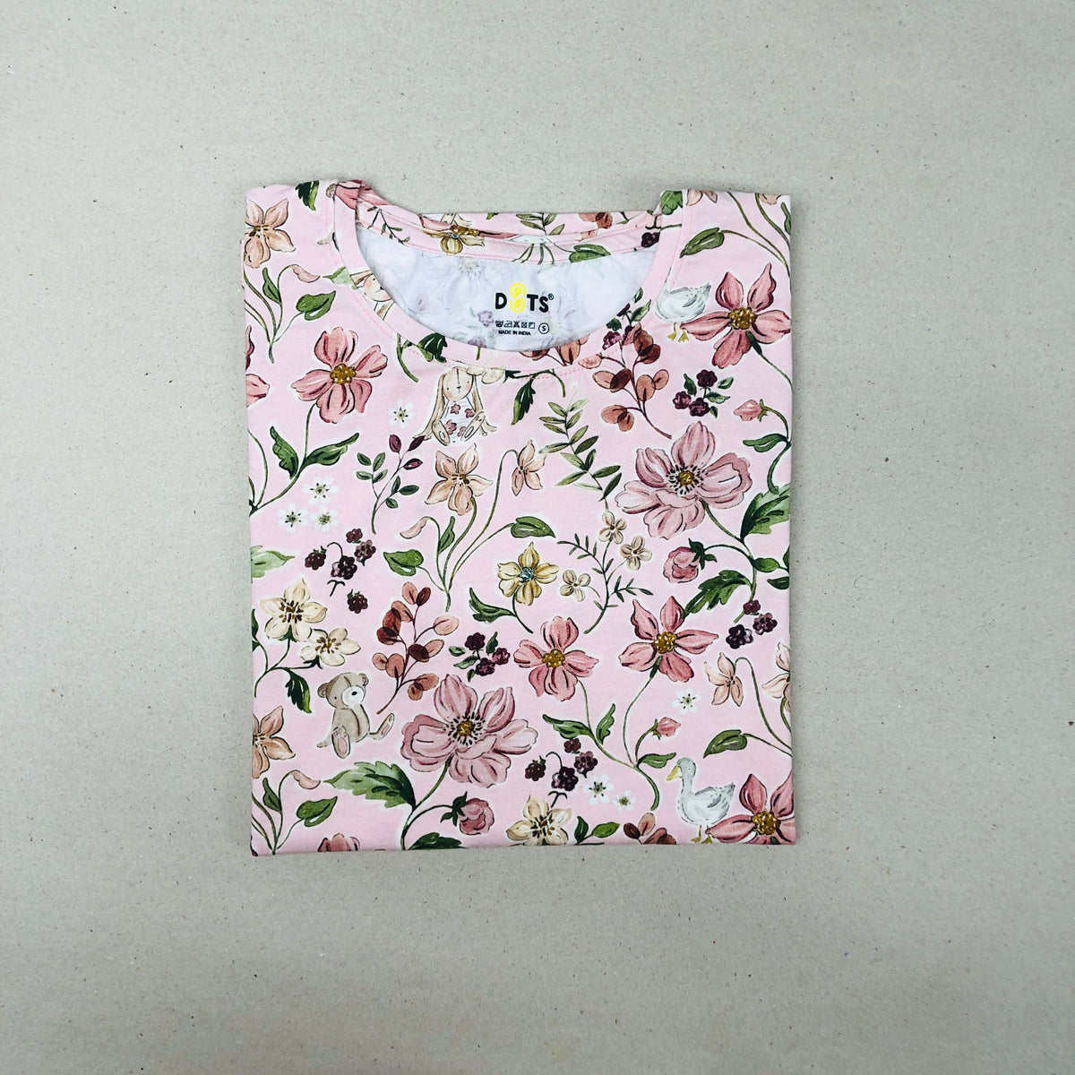 Women’s Solid T-Shirt-Dots