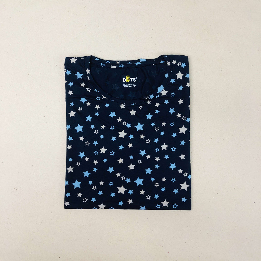 Women’s Solid T-Shirt-Dots