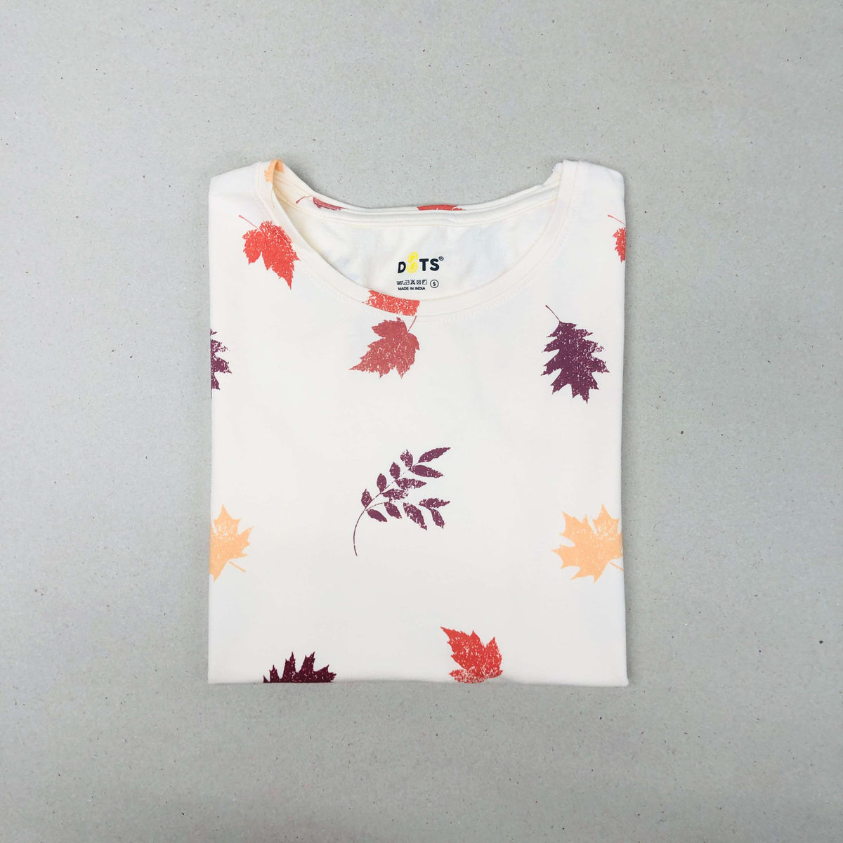 Women’s Solid T-Shirt-Dots