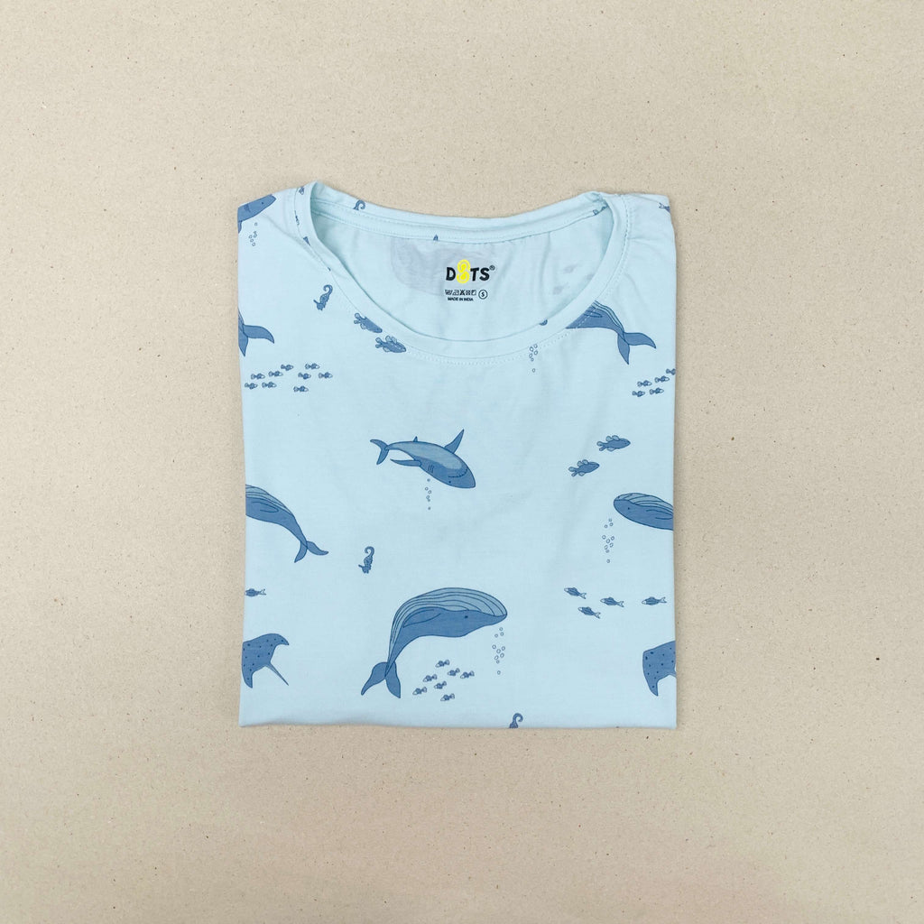 Women’s Solid T-Shirt-Dots
