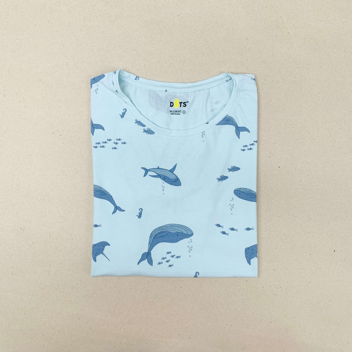 Women’s Solid T-Shirt-Dots