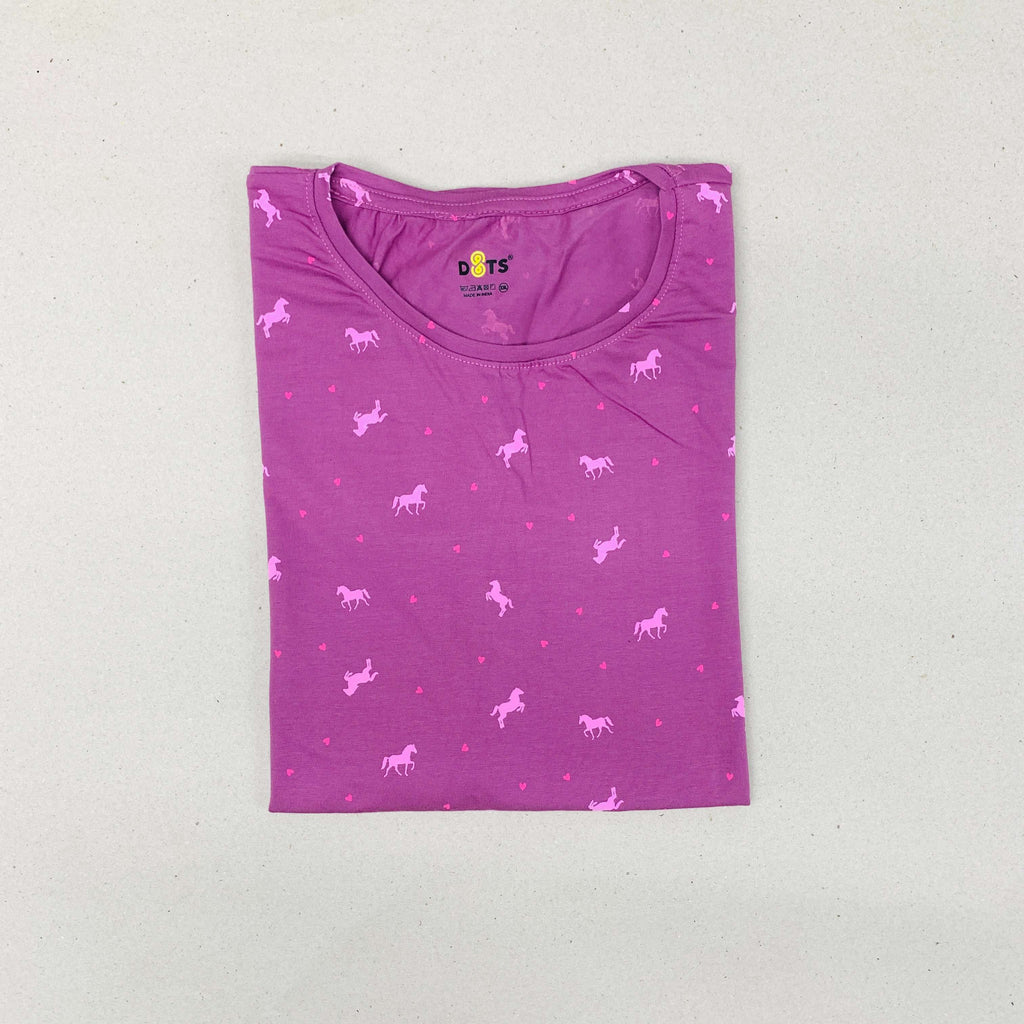 Dots Ladies Printed T-Shirt