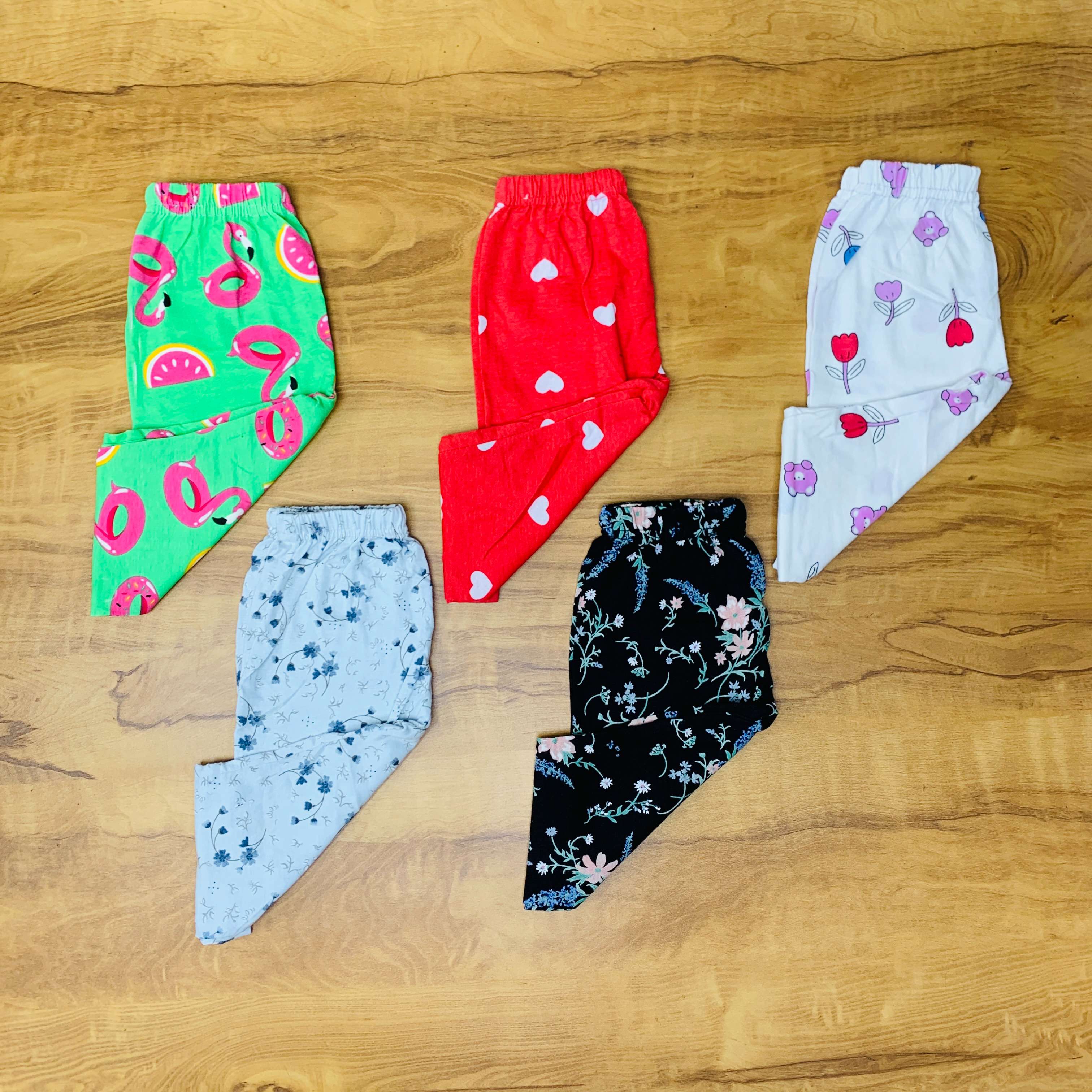 Unisex Kids Pants Pack of 5