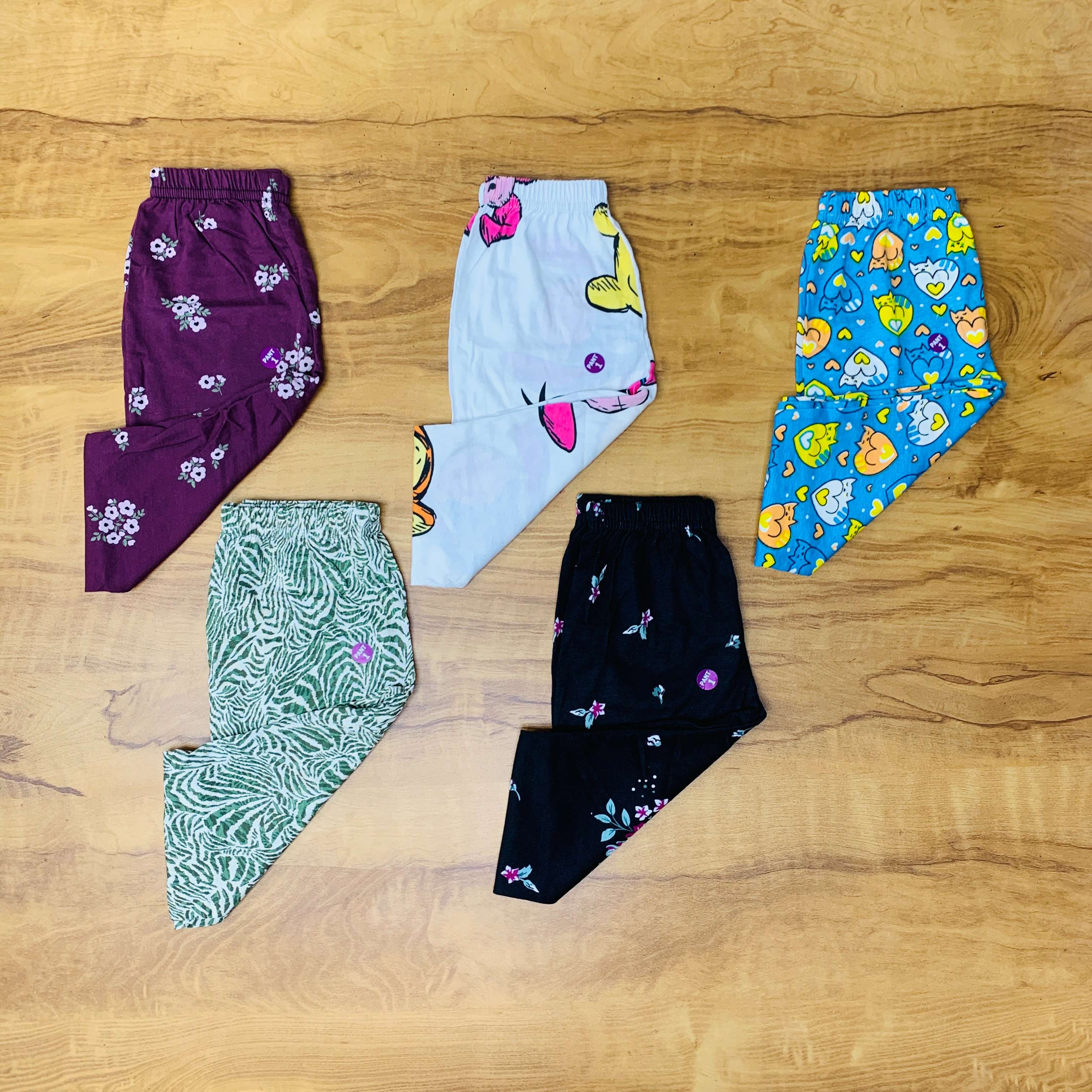 Unisex Kids Pants Pack of 5