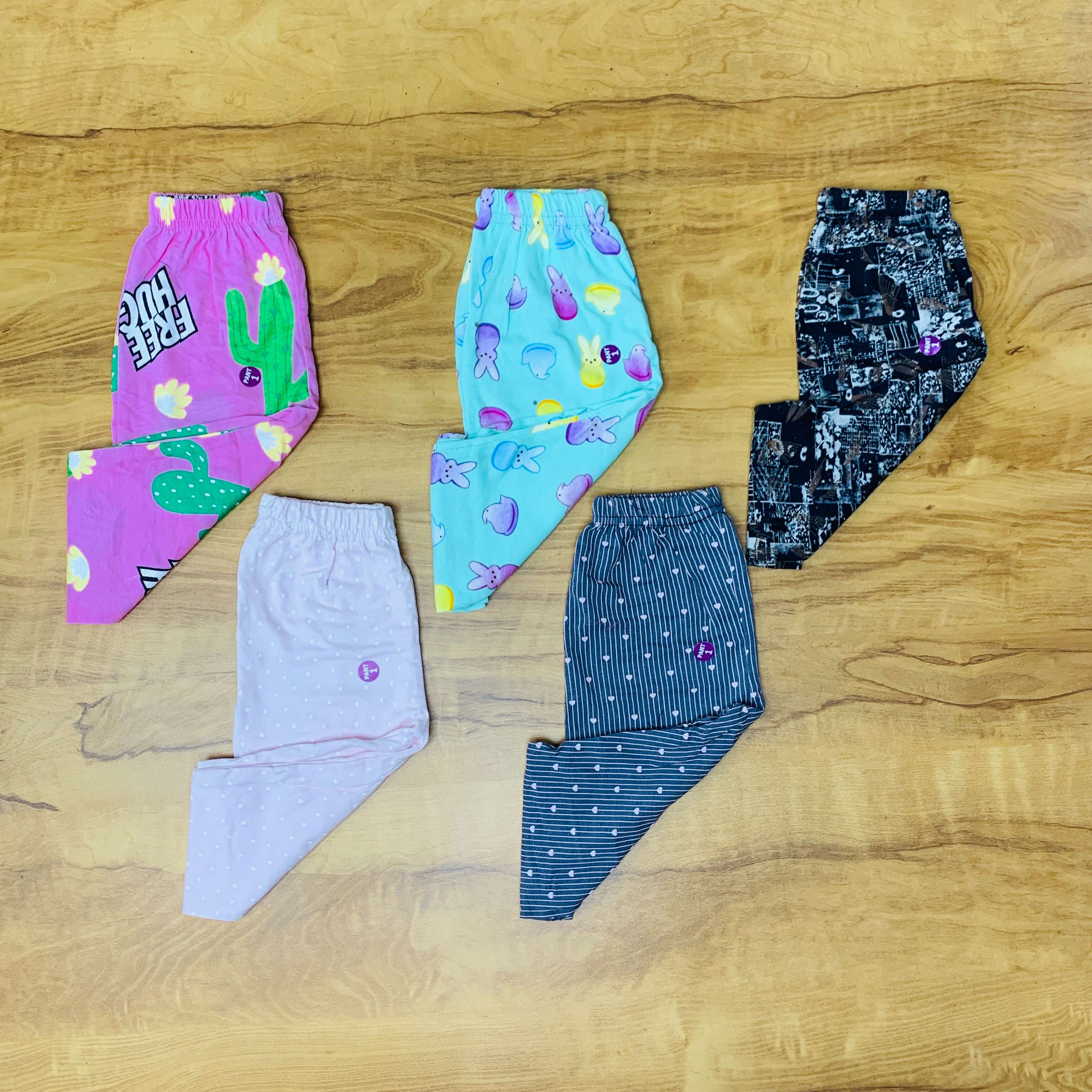 Unisex Kids Pants Pack of 5