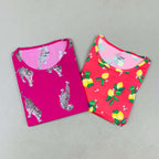C-Line Ladies Tshirt Combo Pack Of 2 (42 Inch)