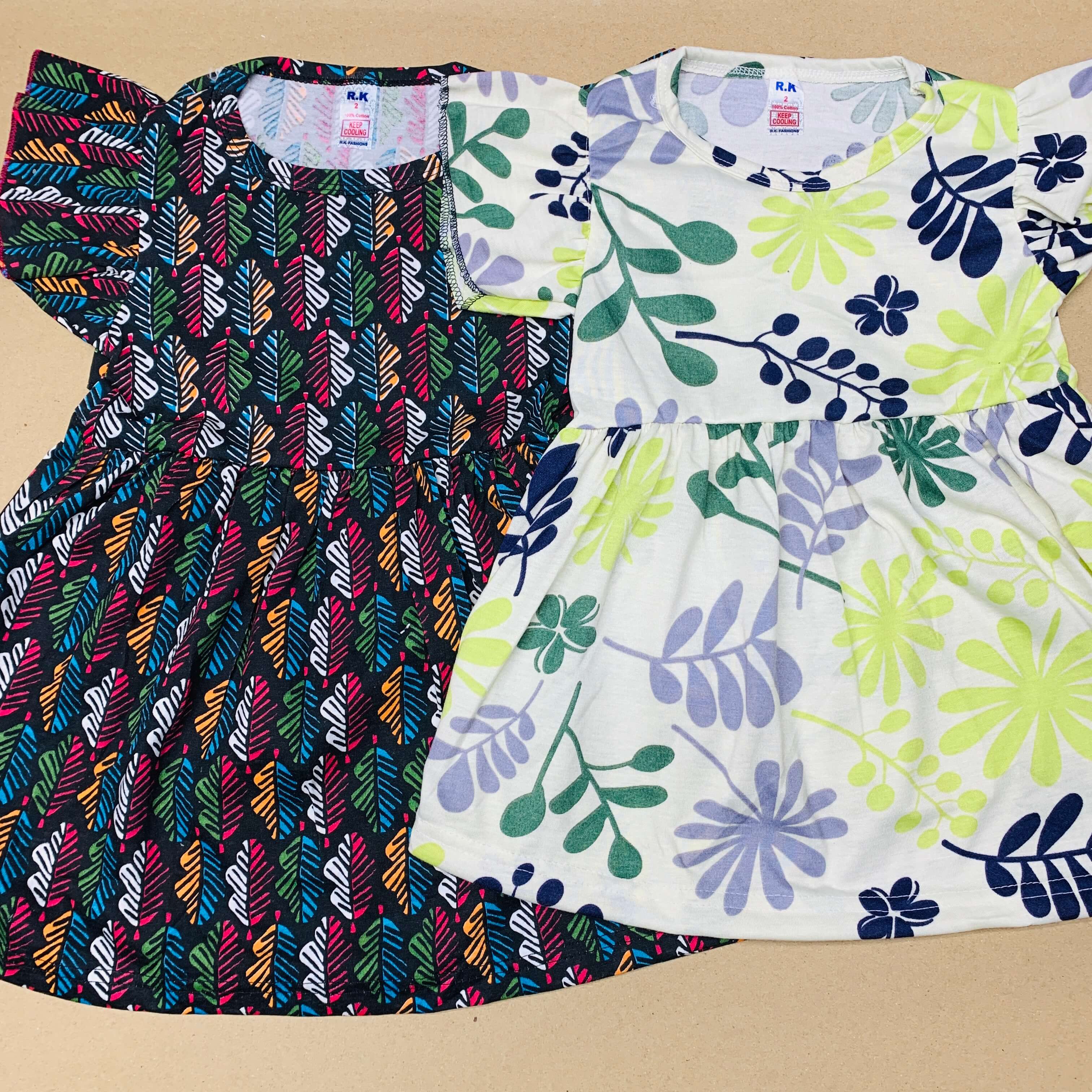 Printed Frock Pack Of 2