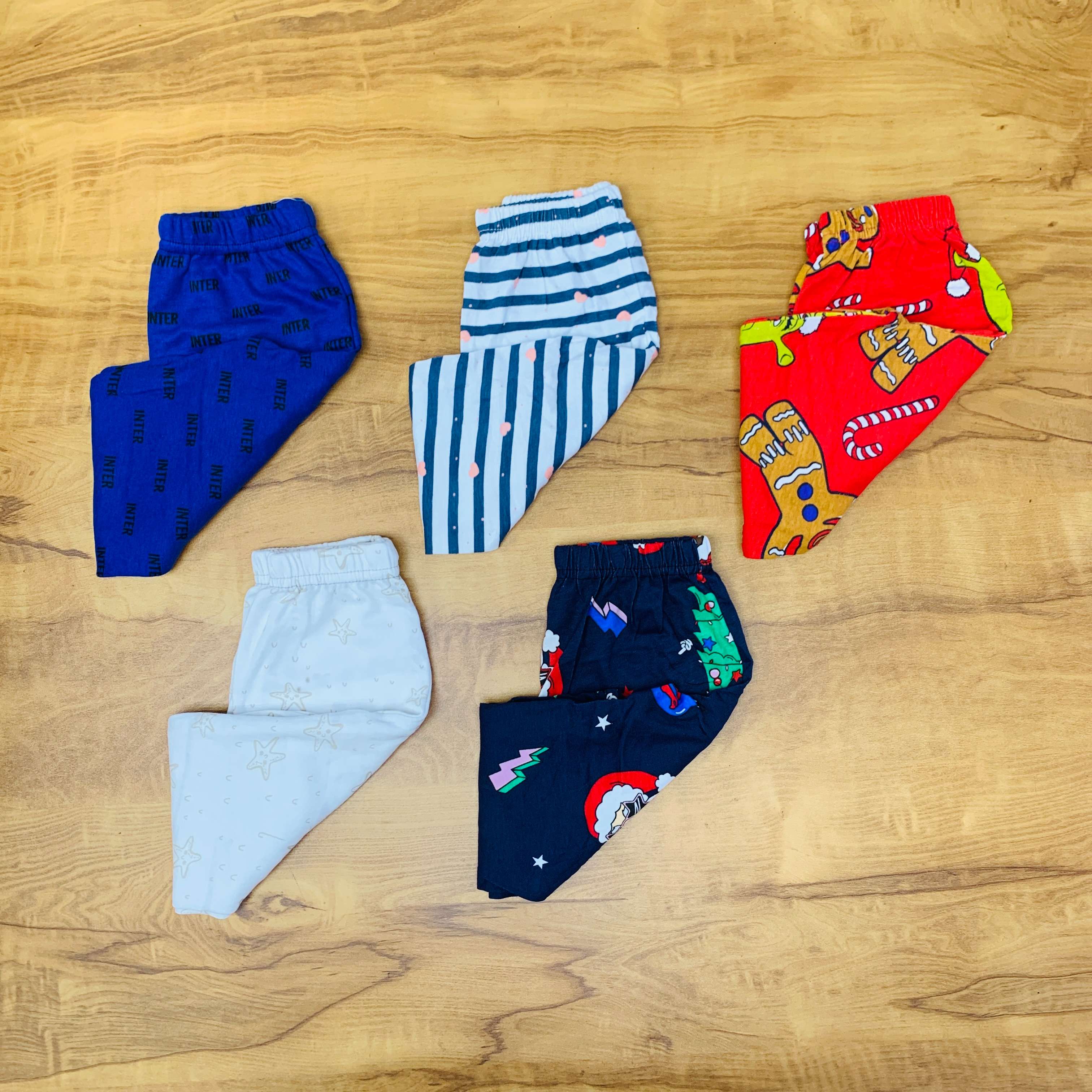 Unisex Kids Pants Pack of 5