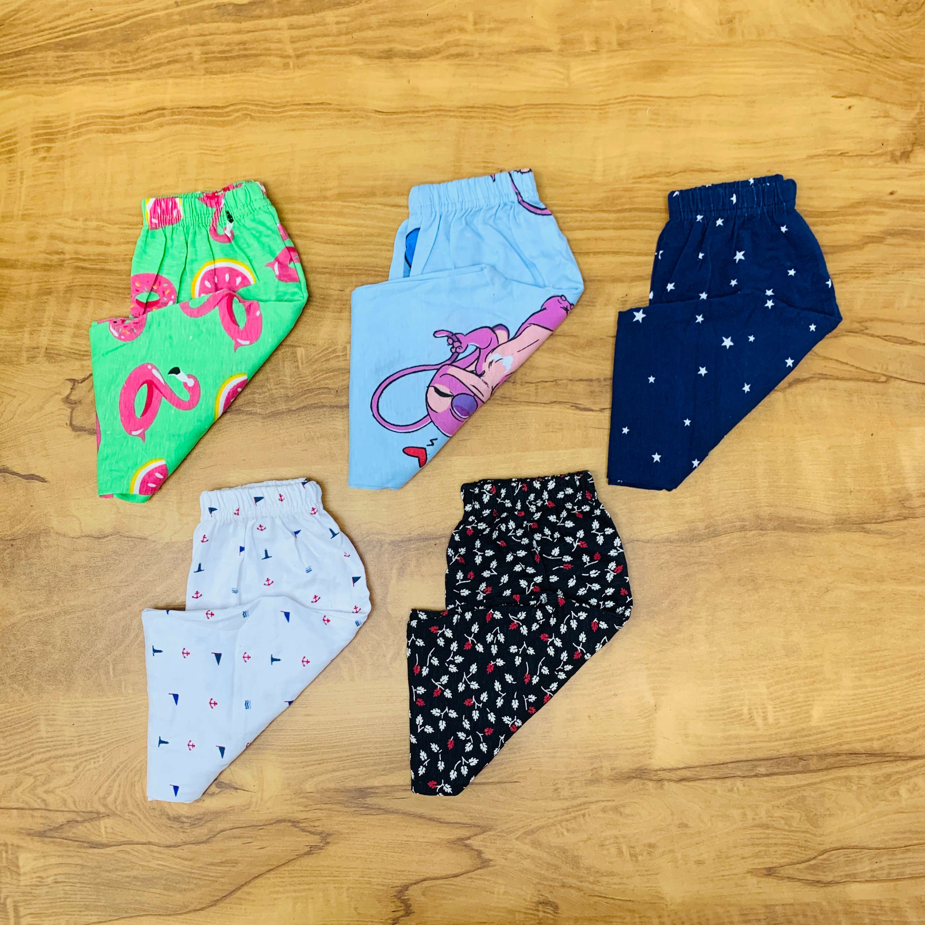 Unisex Kids Pants Pack of 5