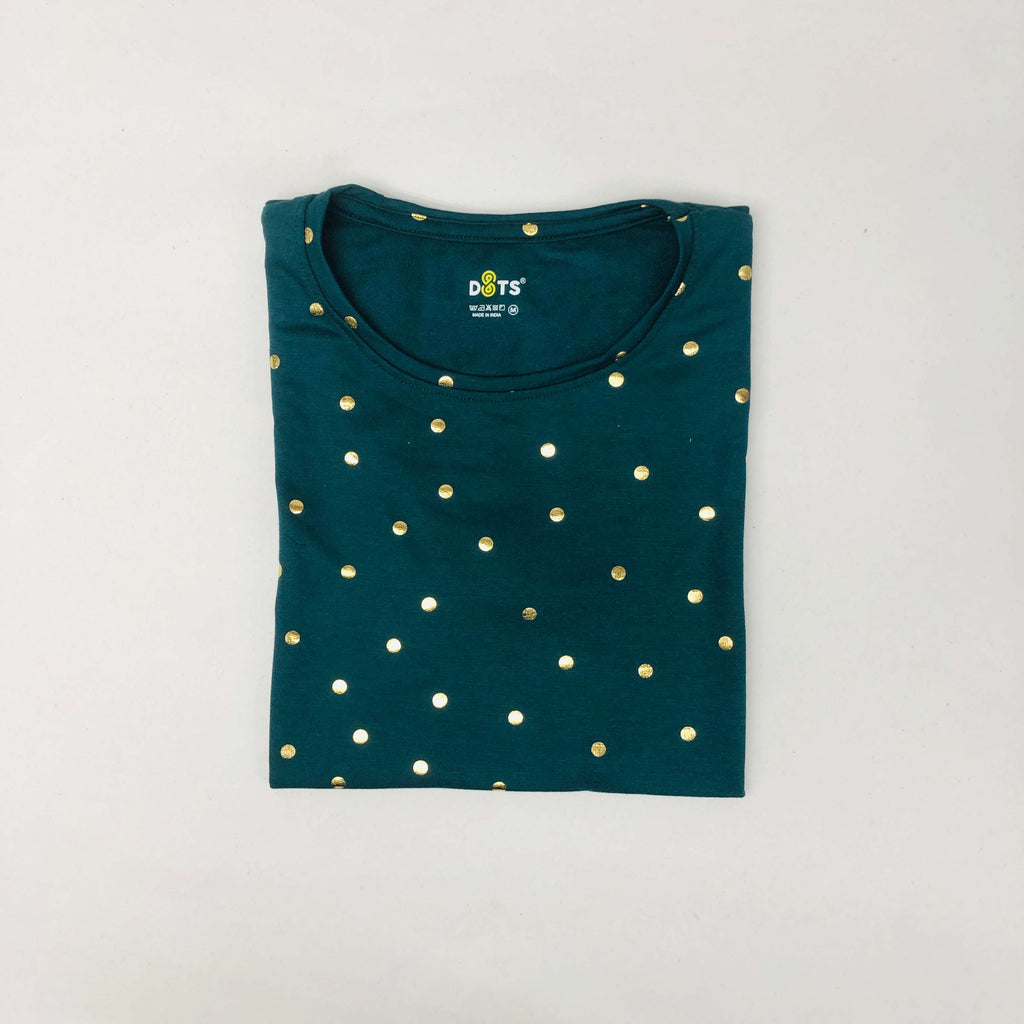 Dots Ladies Printed T-Shirt
