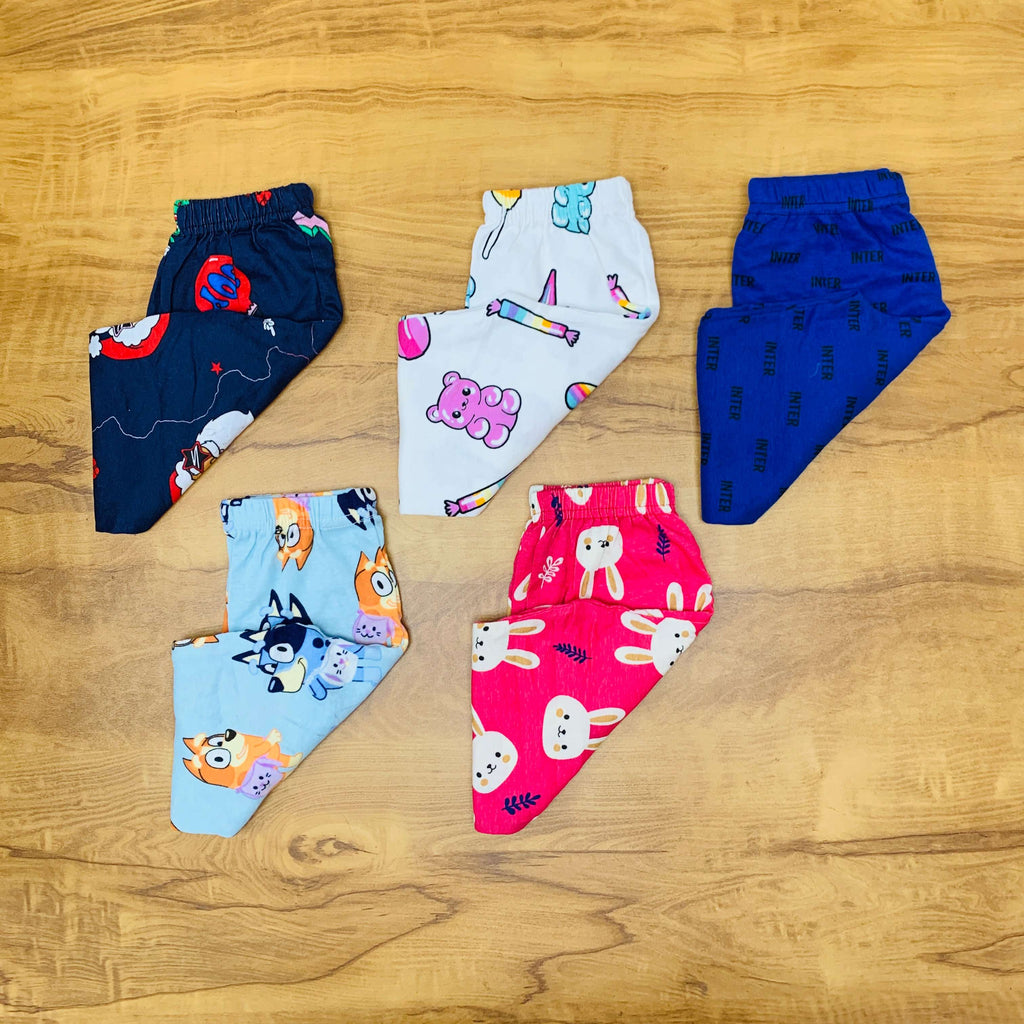 Unisex Kids Pants Pack of 5