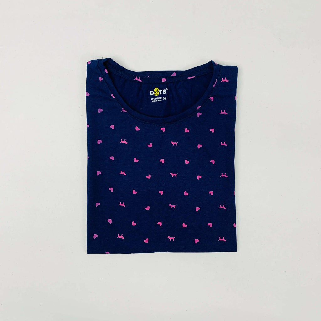 Dots Ladies Printed T-Shirt