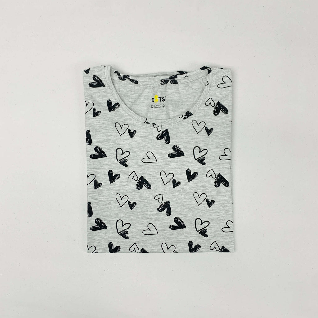 Dots Ladies Printed T-Shirt