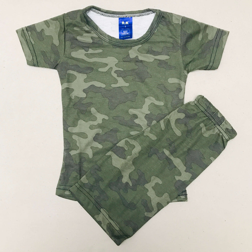 Kids Printed Shorts Set