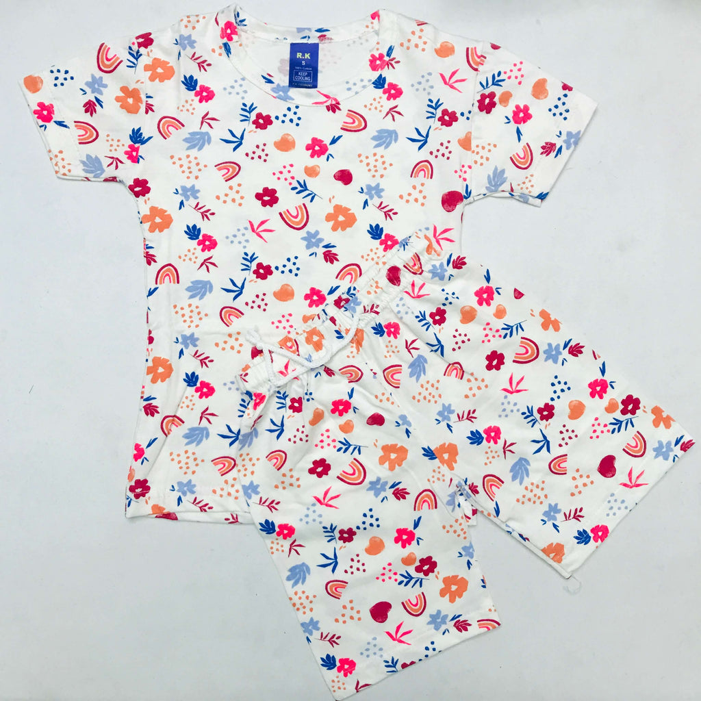 Kids Printed Shorts Set