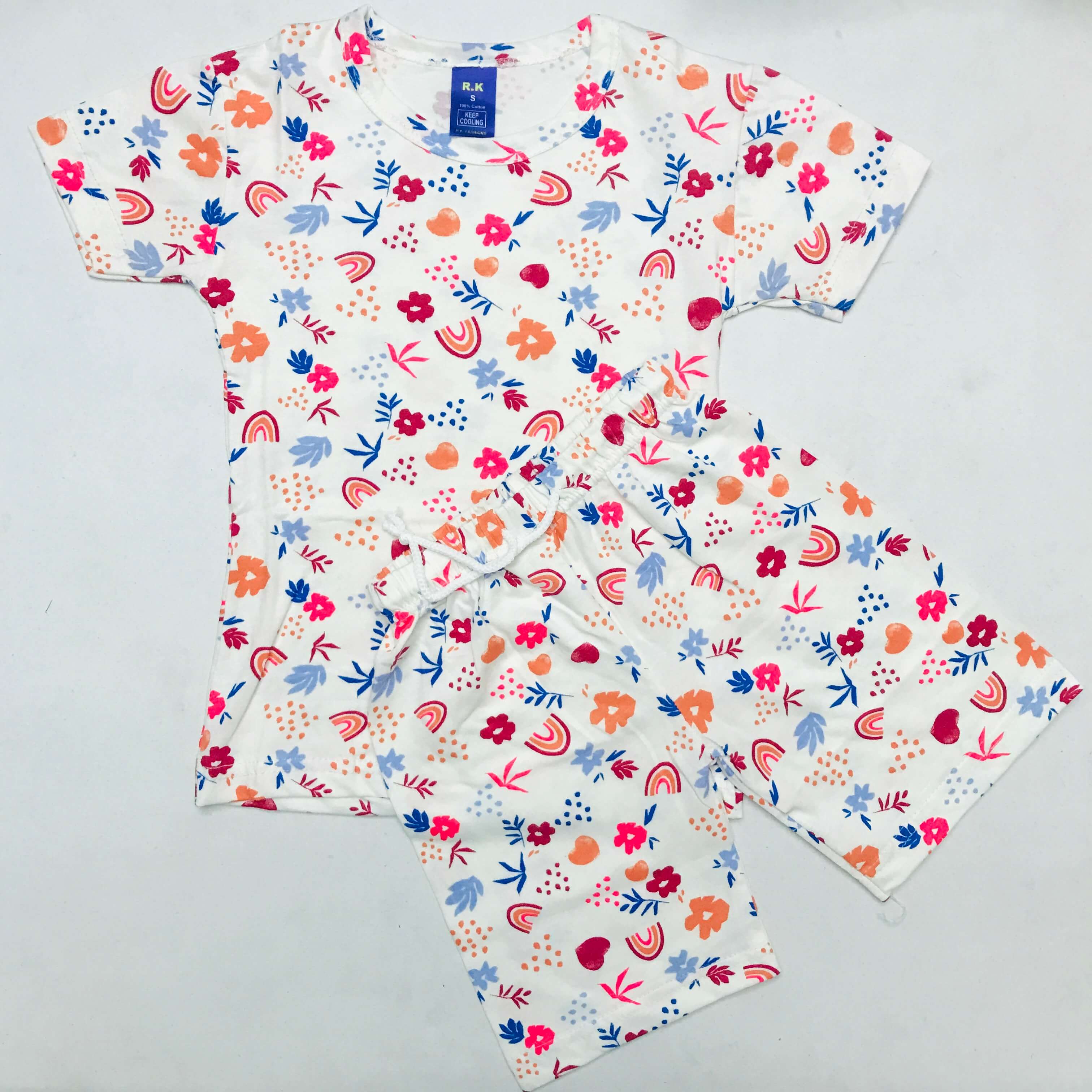 Kids Printed Shorts Set