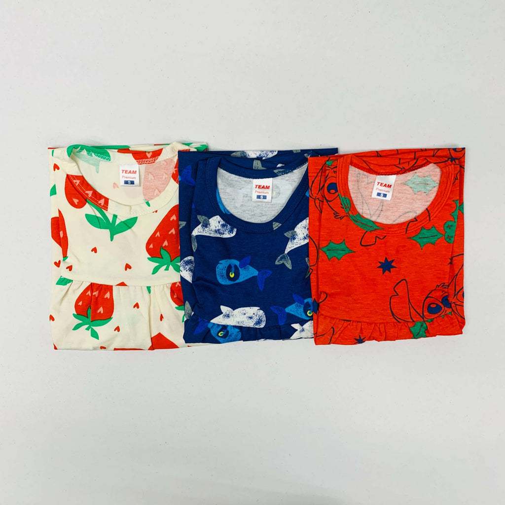 Premium Kids SL Frock Pack Of 3