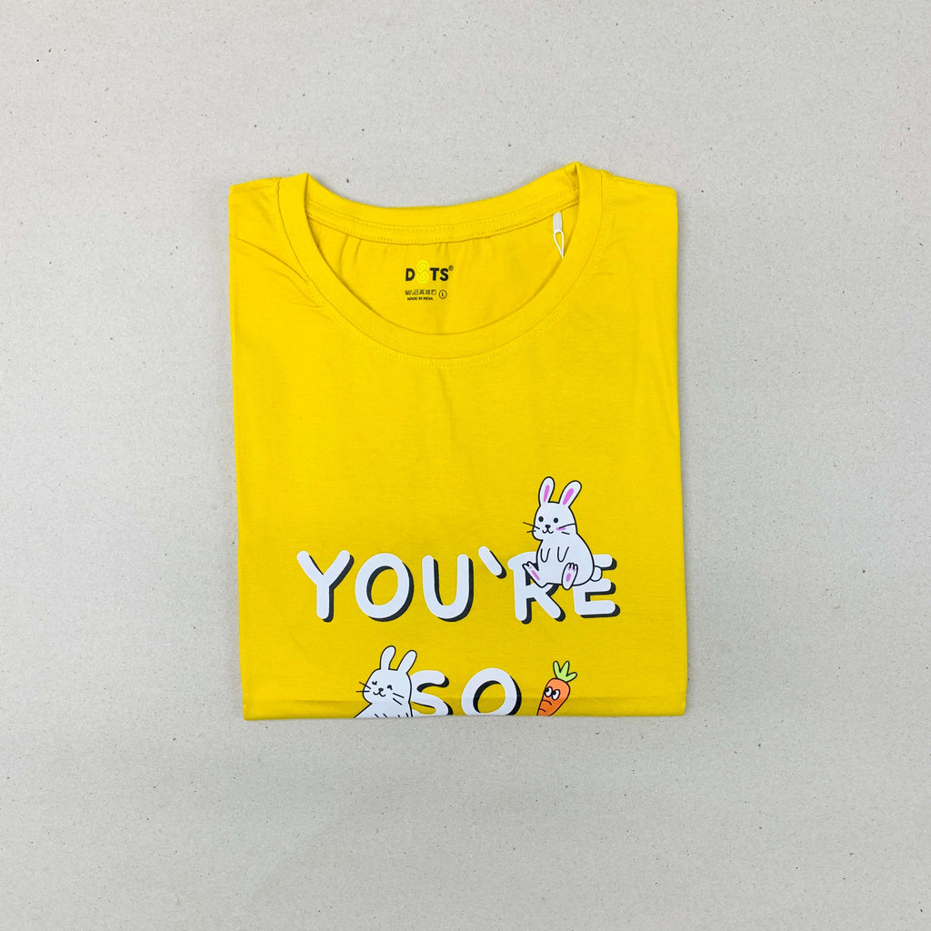 Women’s Solid T-Shirt-Dots