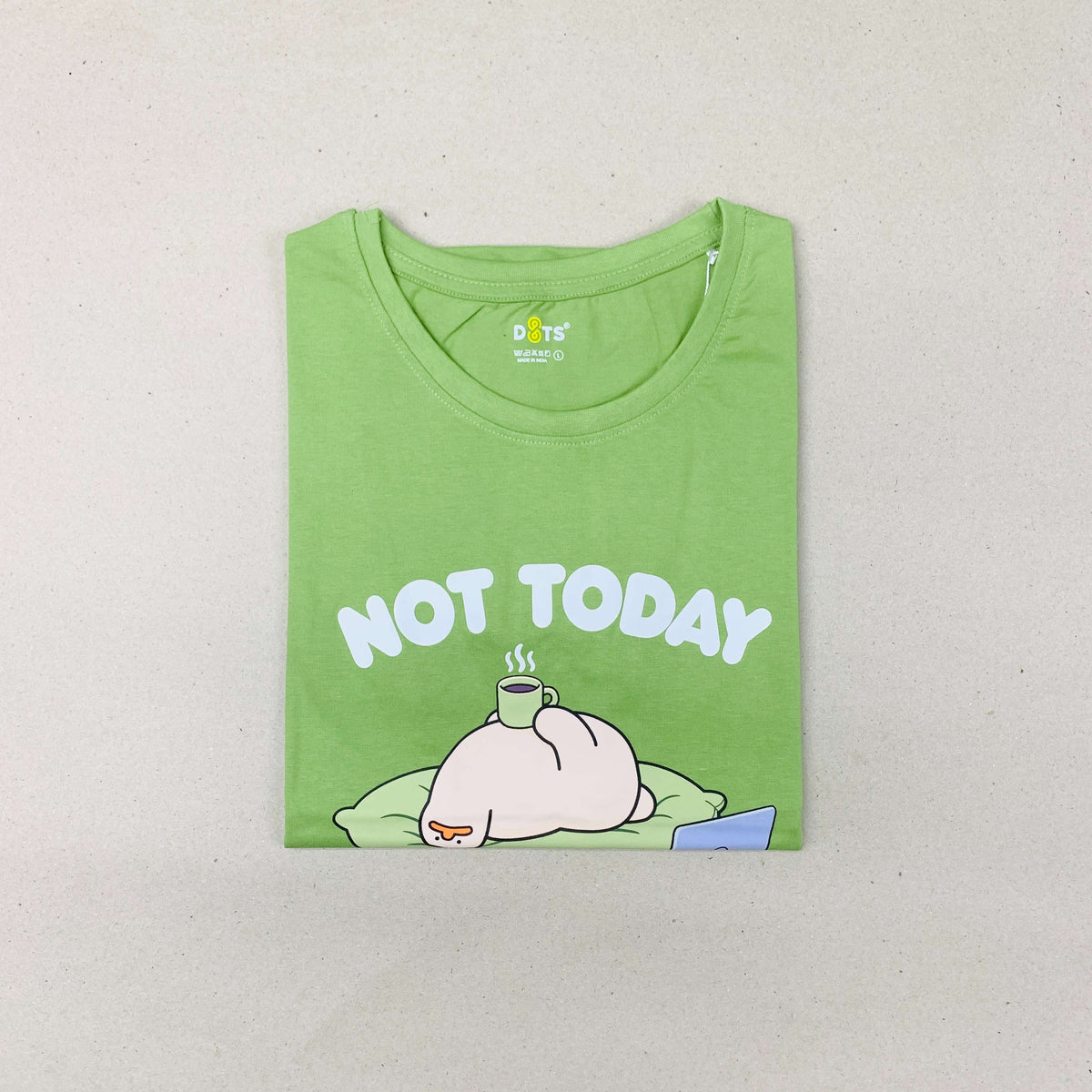 Women’s Solid T-Shirt-Dots