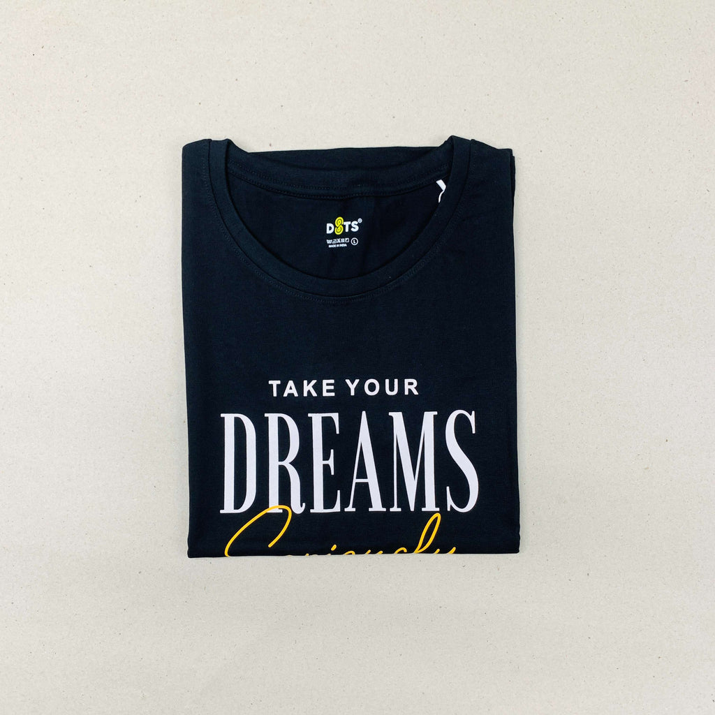 Women’s Solid T-Shirt-Dots