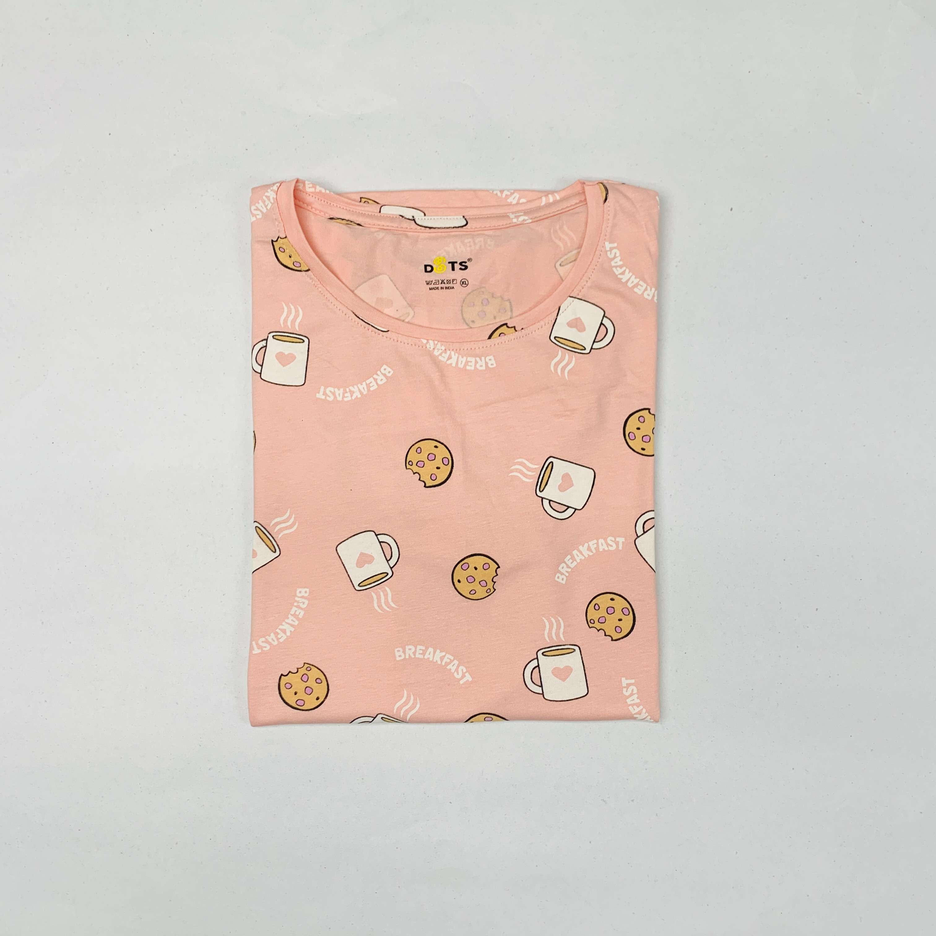 Dots Ladies Printed T-Shirt