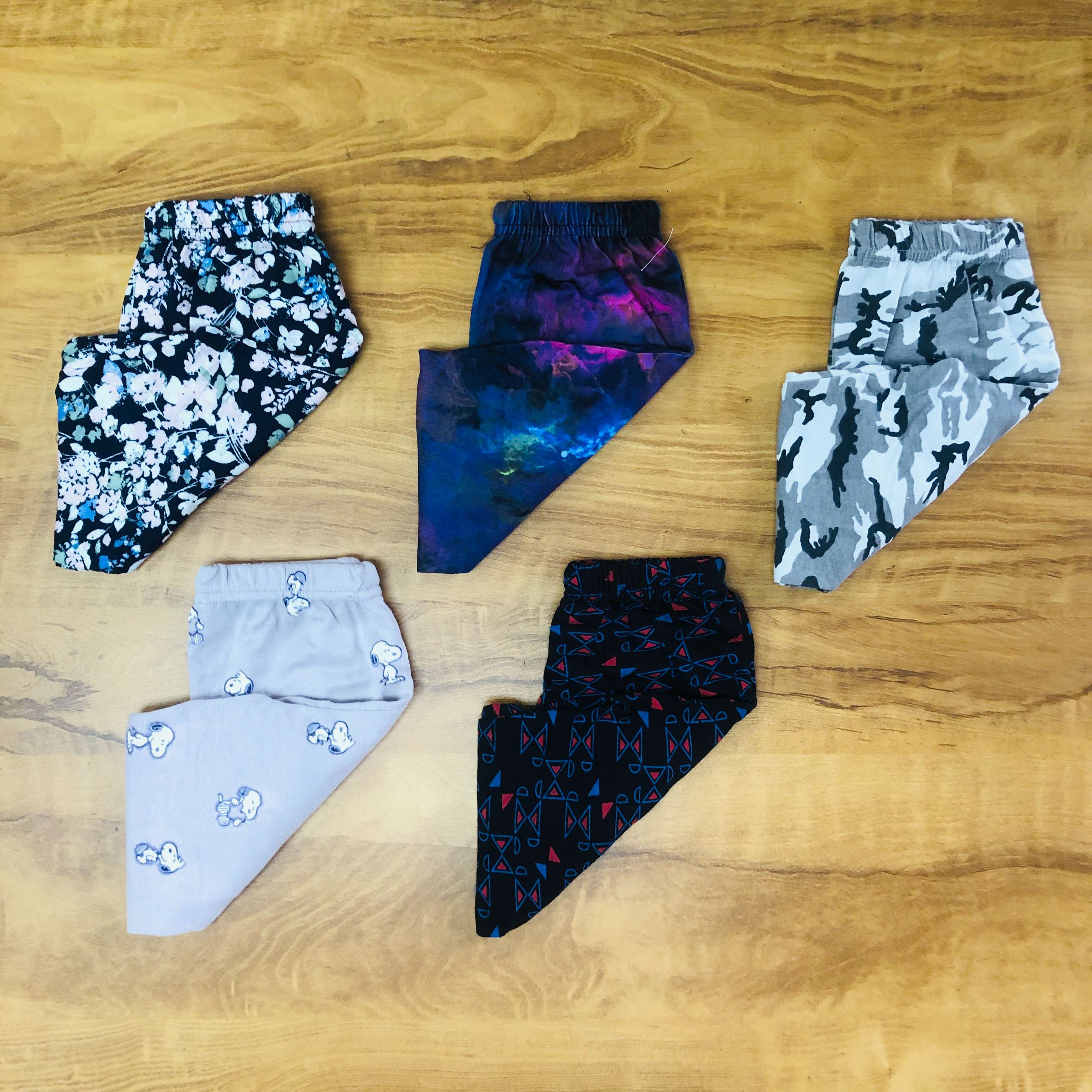 Unisex Kids Pants Pack of 5