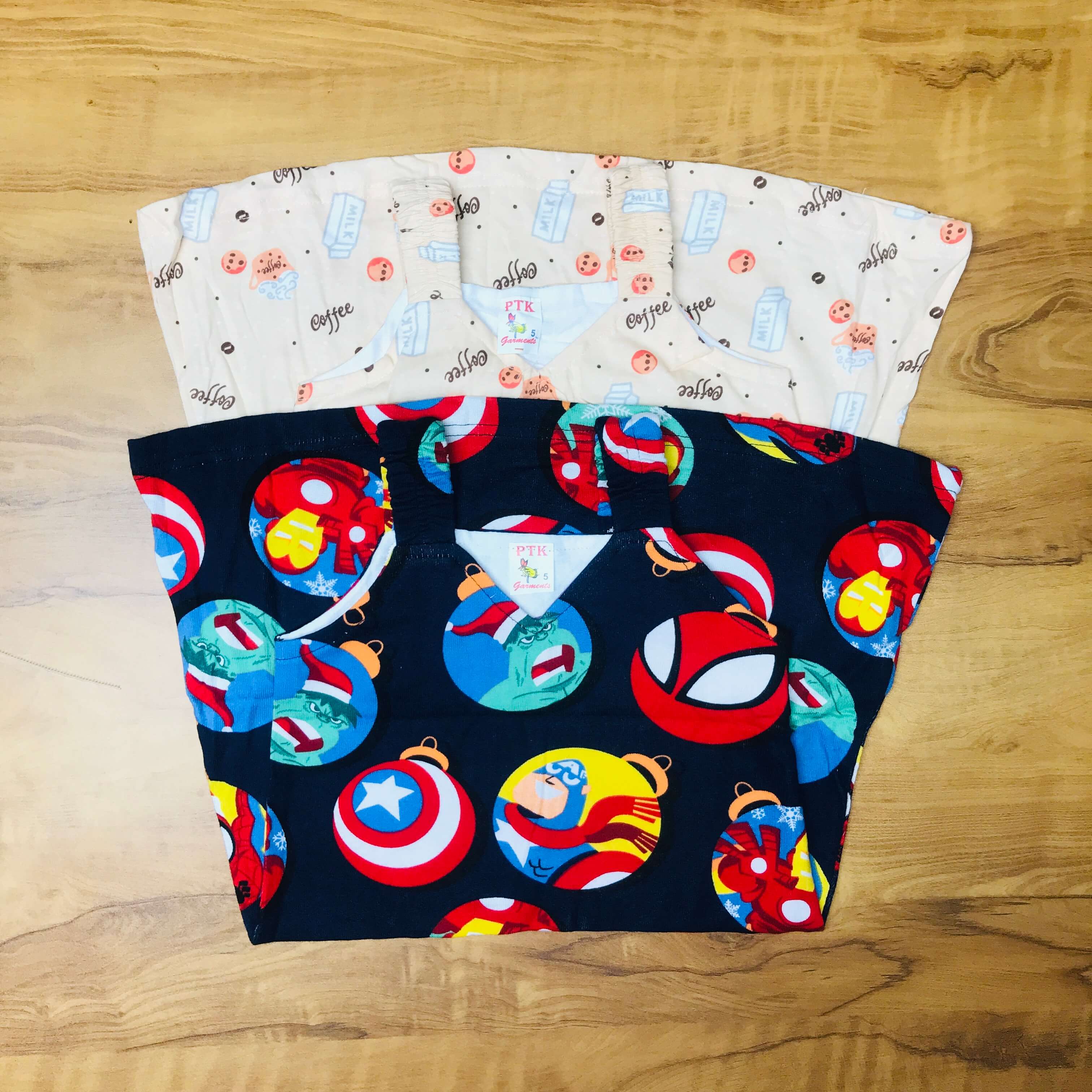 PK Kids Sleeveless Frock Combo