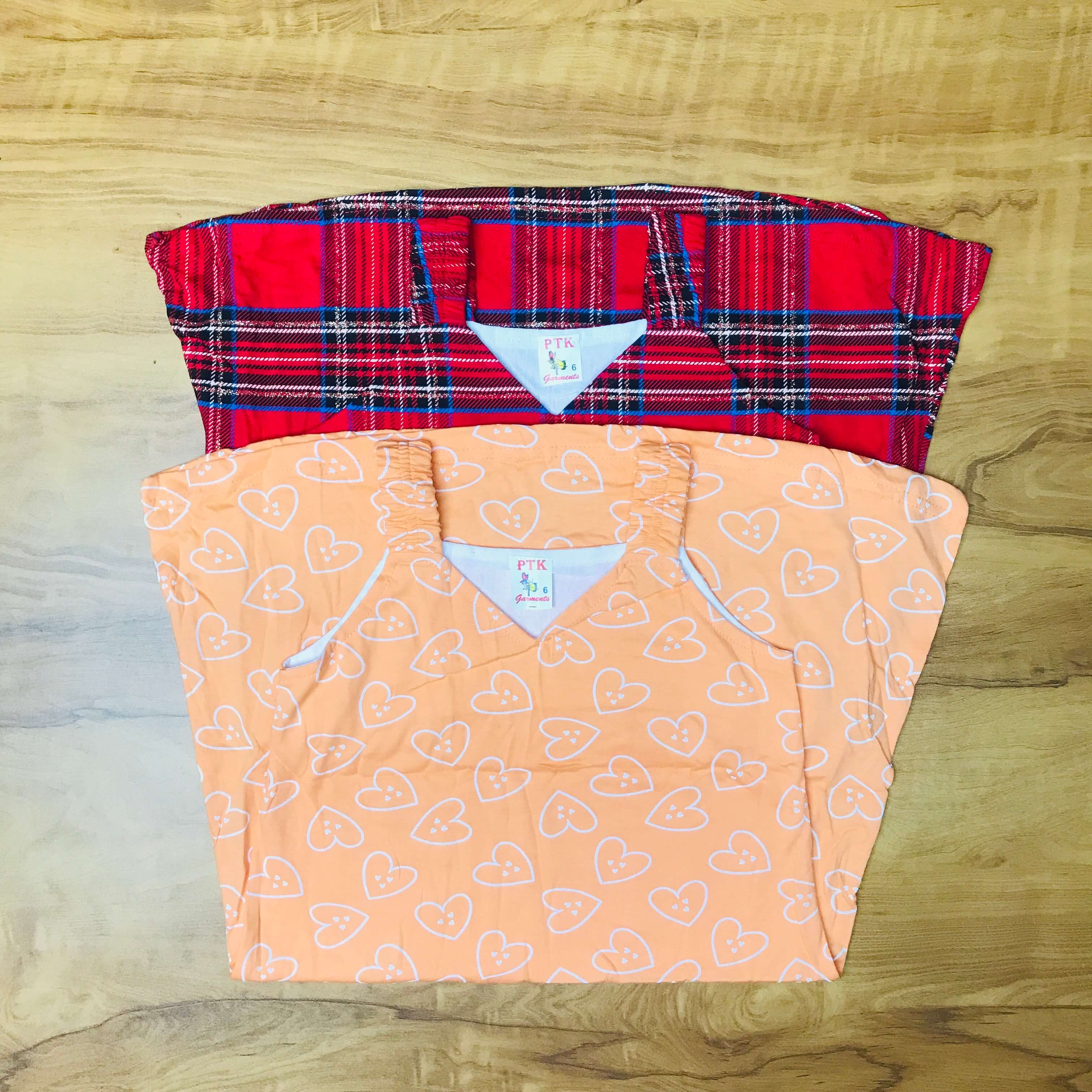 PK Kids Sleeveless Frock Combo