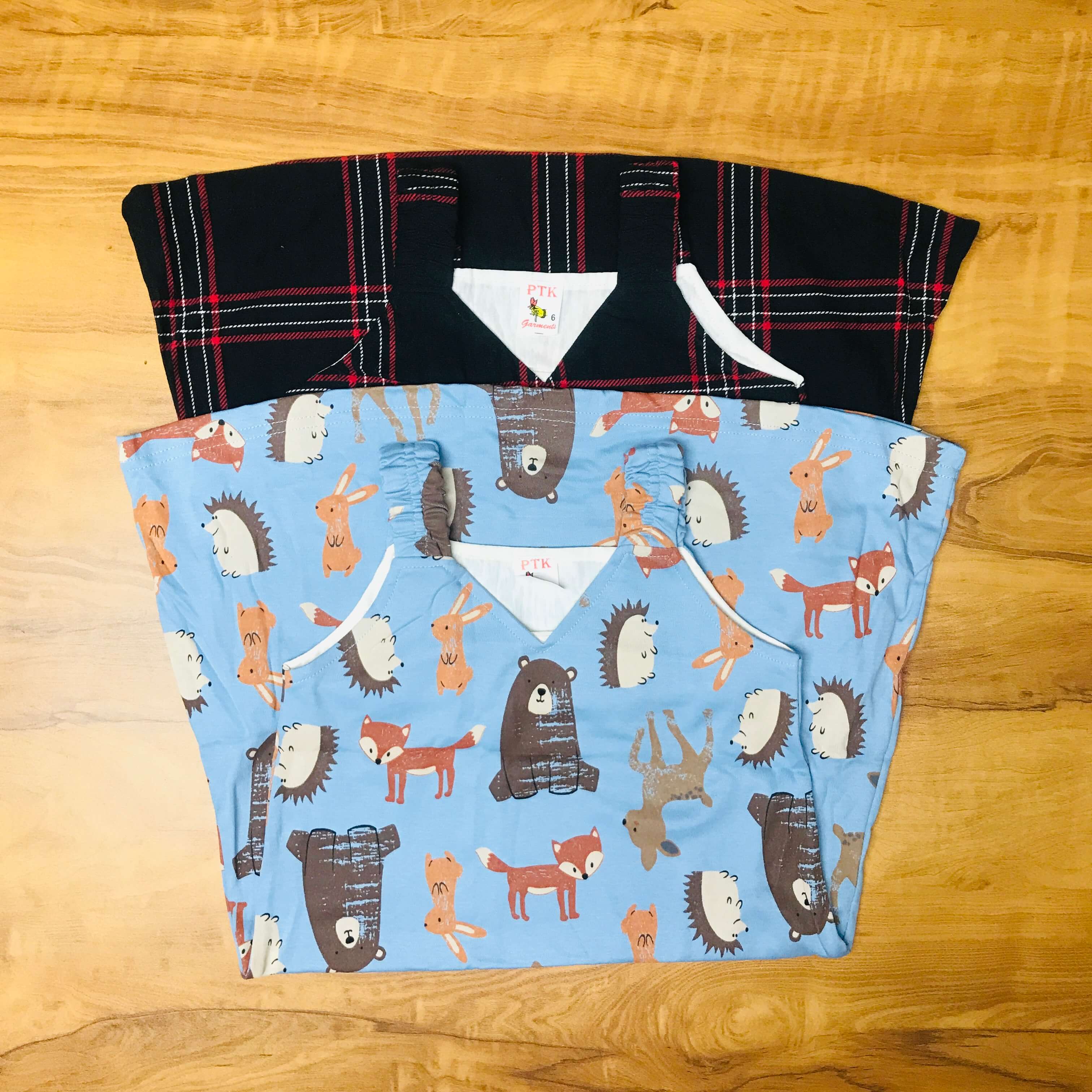 PK Kids Sleeveless Frock Combo