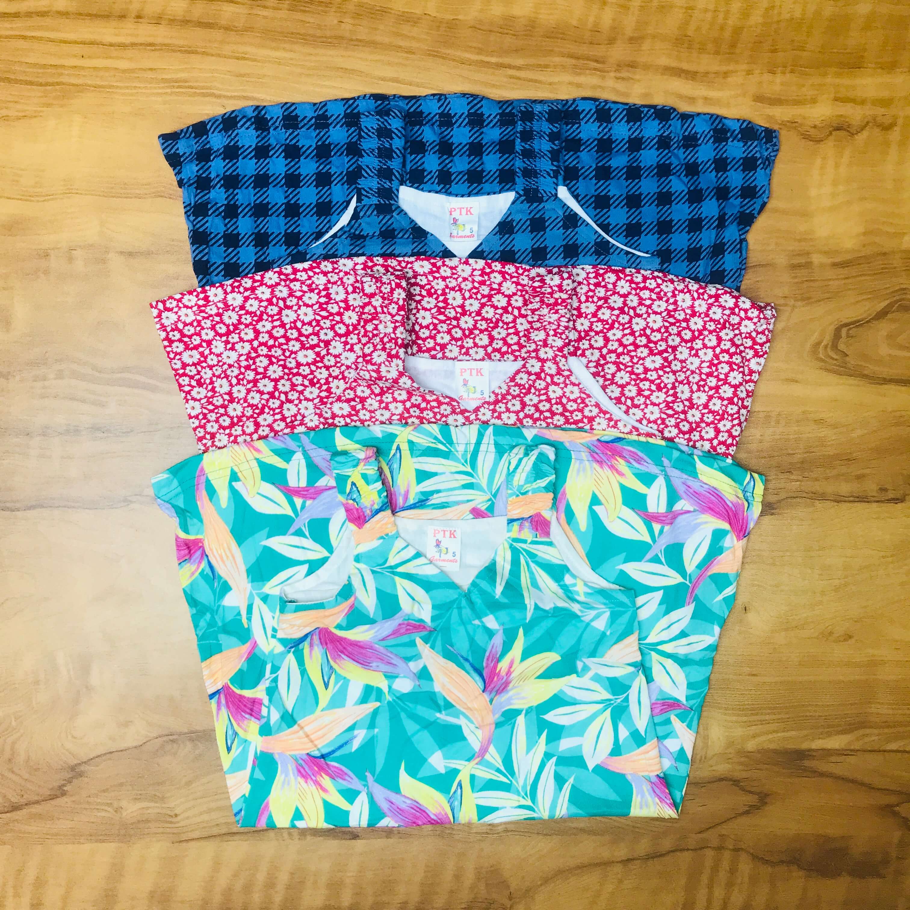 PK Kids Sleeveless Frock Combo