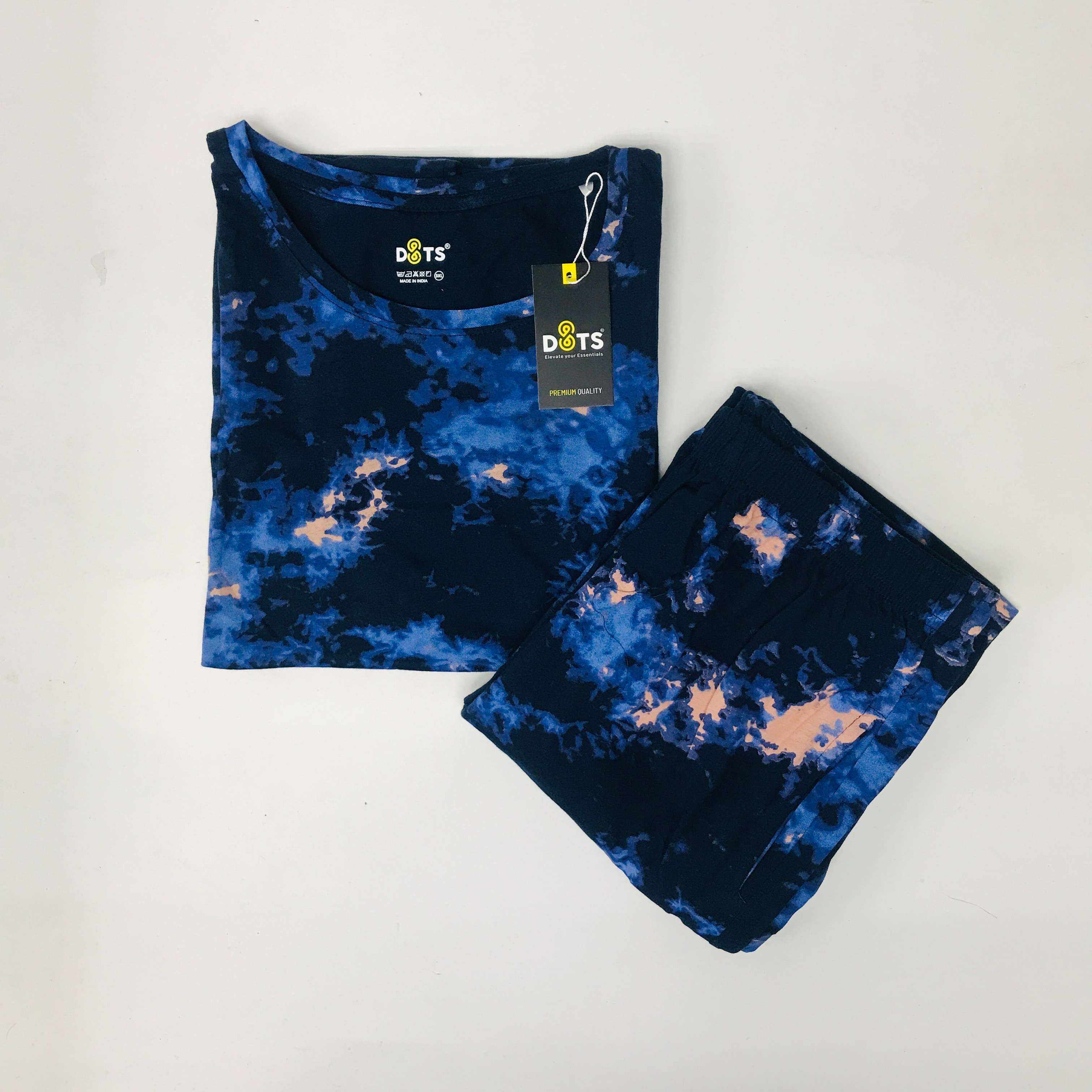 Dots Dream Tie Dye Co-ord Set With Pocket