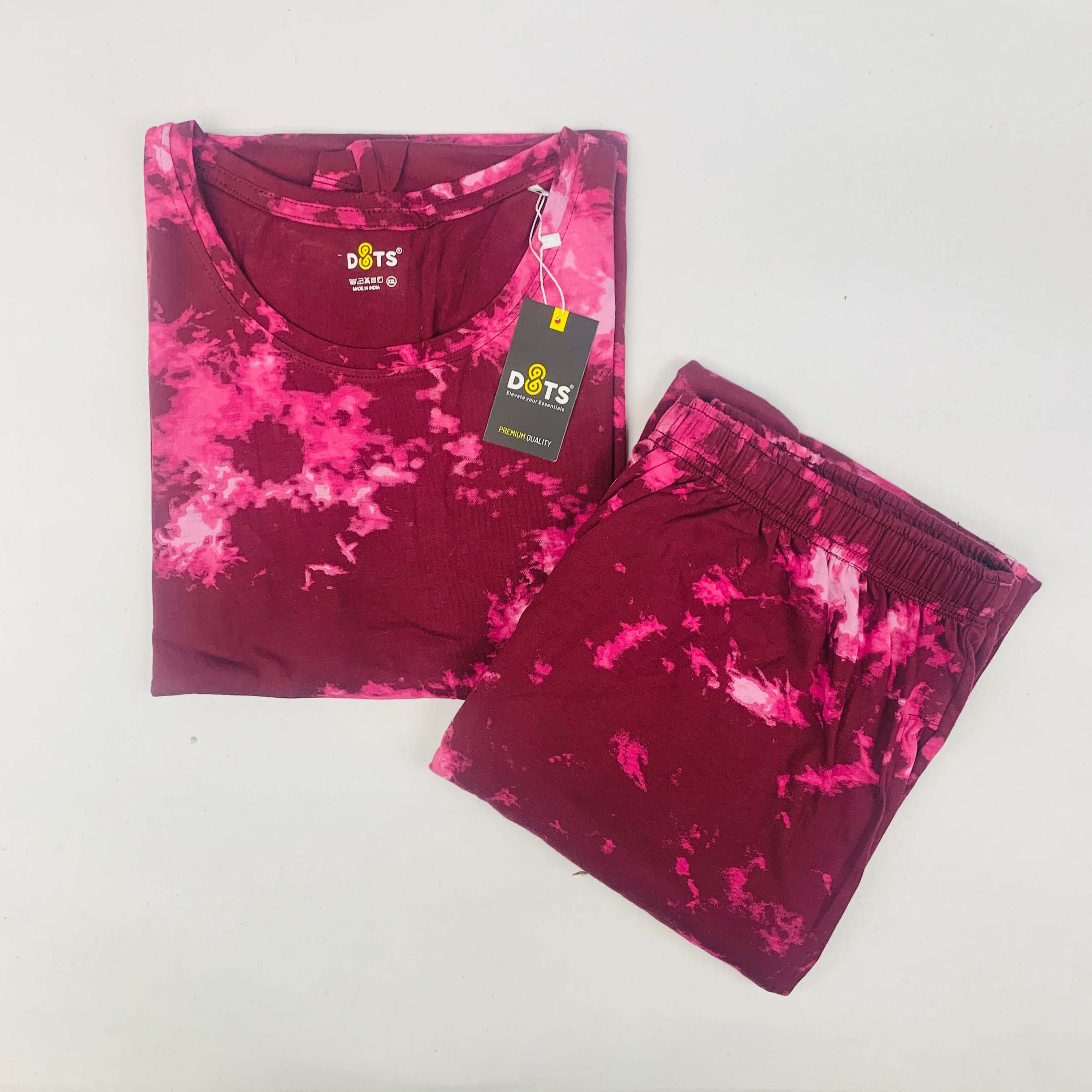 Dots Dream Tie Dye Co-ord Set With Pocket