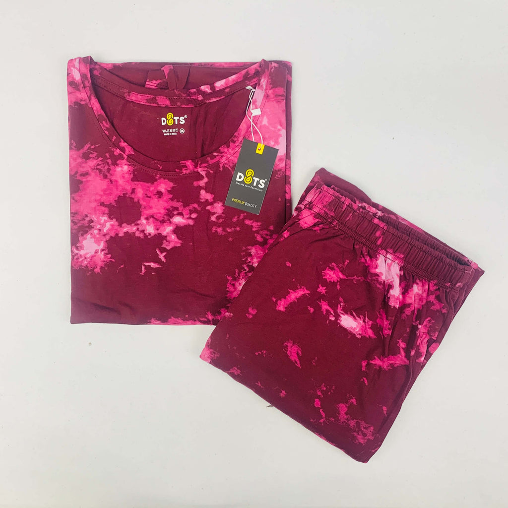 Dots Dream Tie Dye Co-ord Set With Pocket