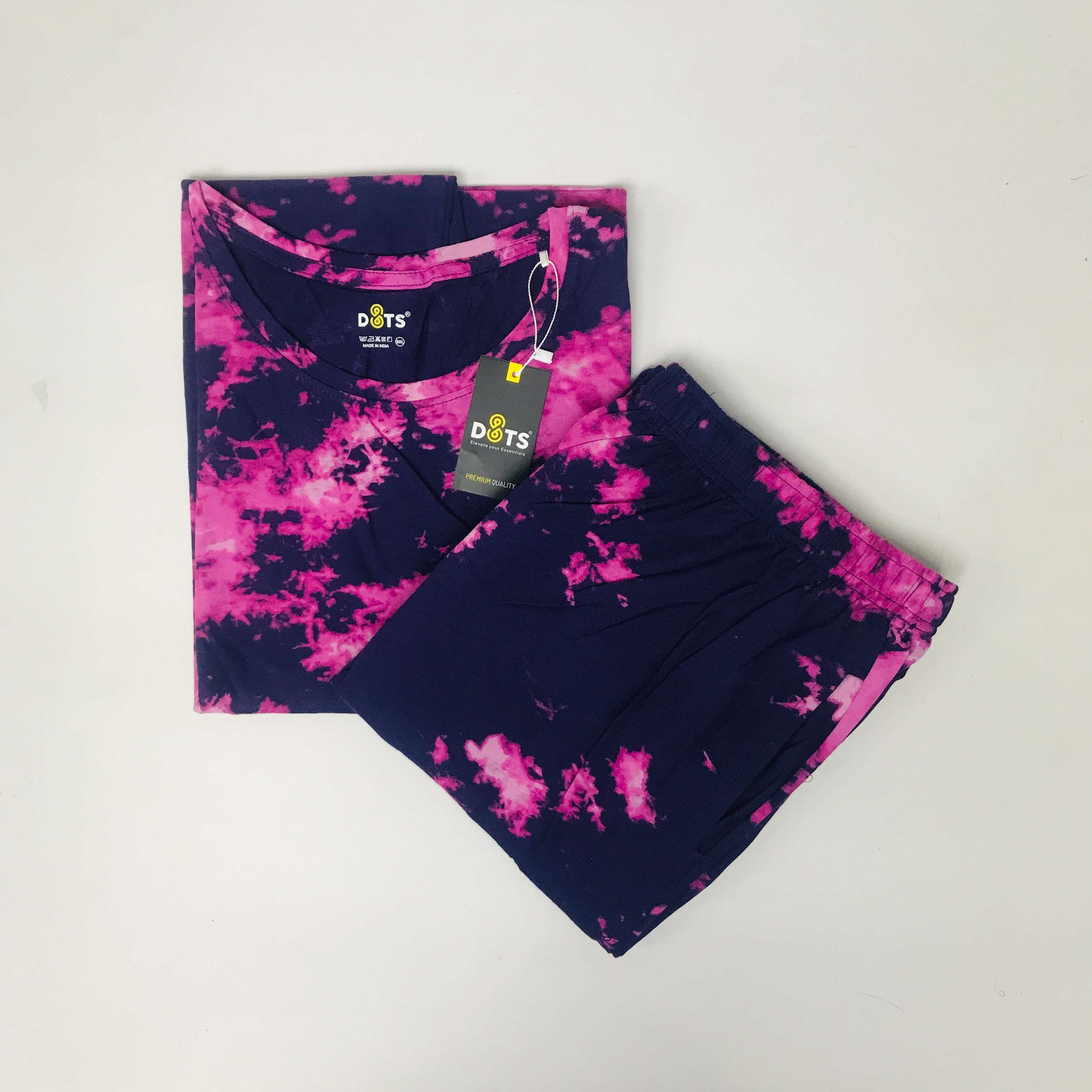 Dots Dream Tie Dye Co-ord Set With Pocket