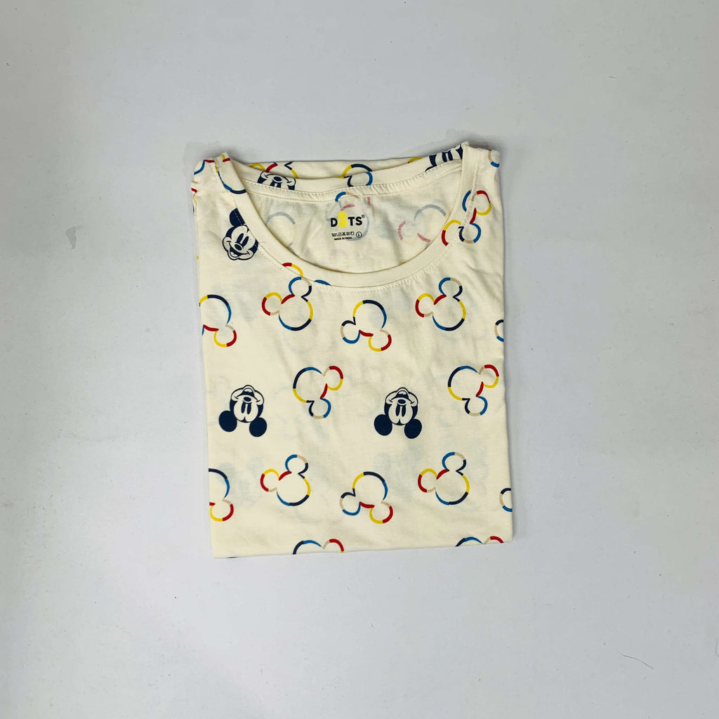 Dots Ladies Printed T-Shirt