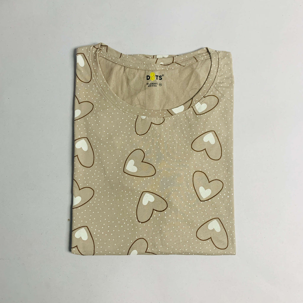 Dots Ladies Printed T-Shirt