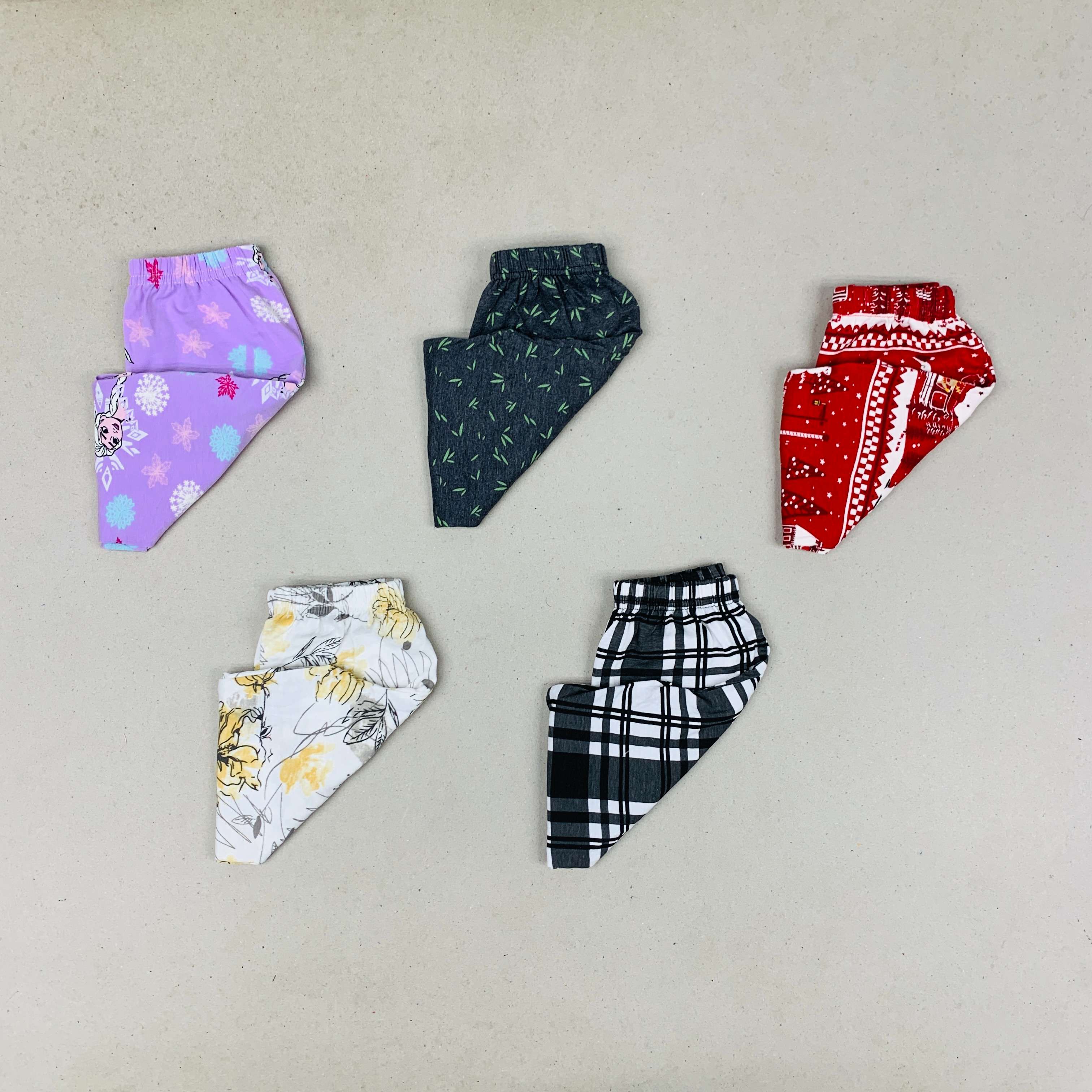 Unisex Kids Pants Pack of 5