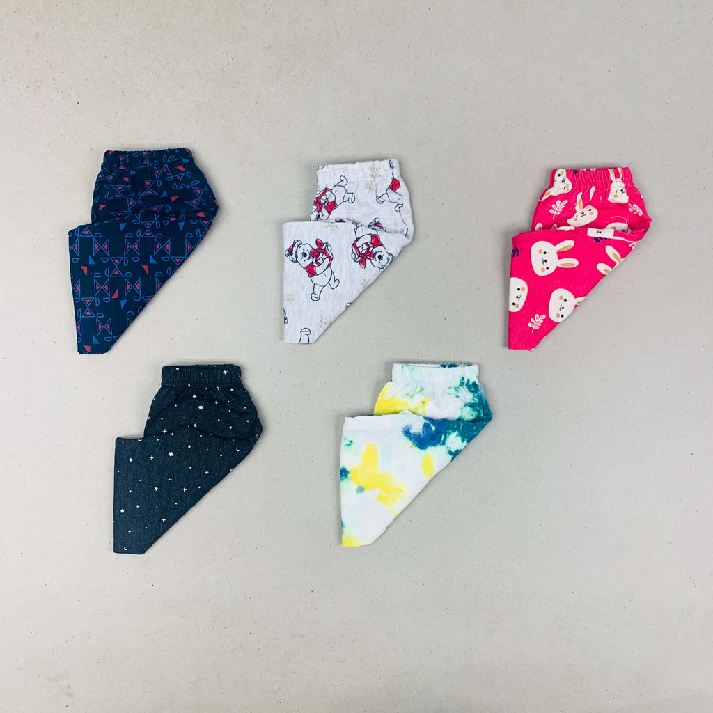 Unisex Kids Pants Pack of 5