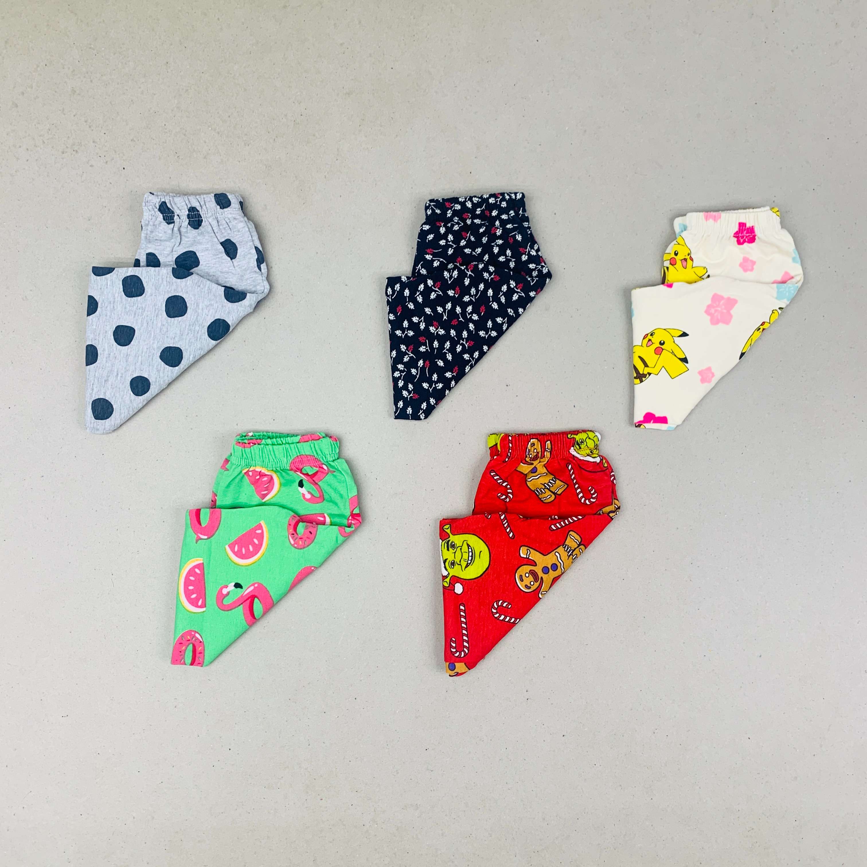 Unisex Kids Pants Pack of 5