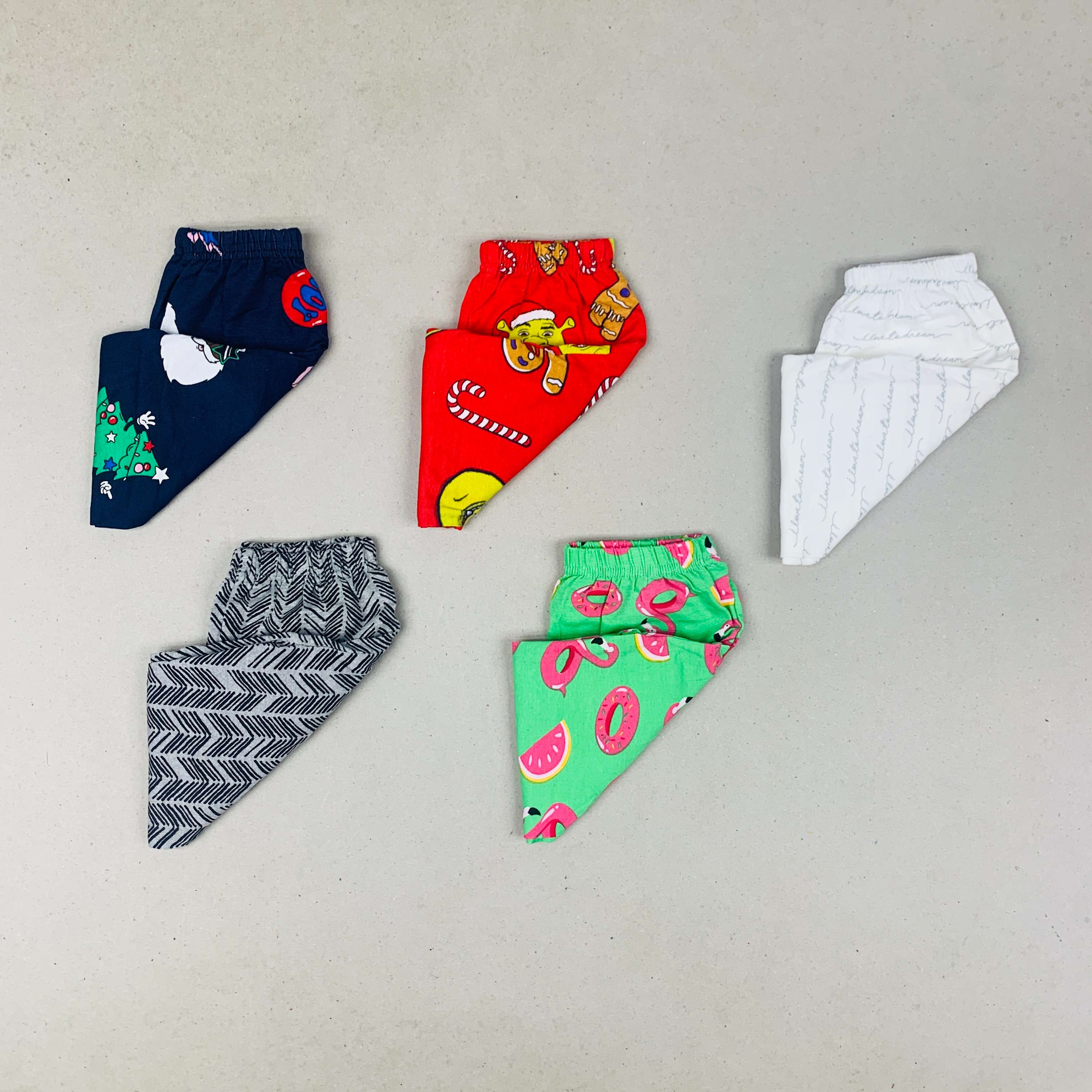 Unisex Kids Pants Pack of 5